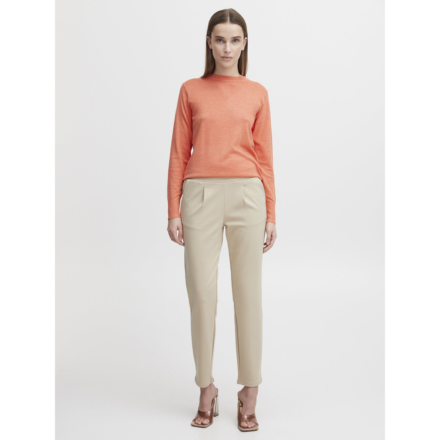 b.young Чино панталони 20812848 Бежов Slim Fit - Pepit.bg
