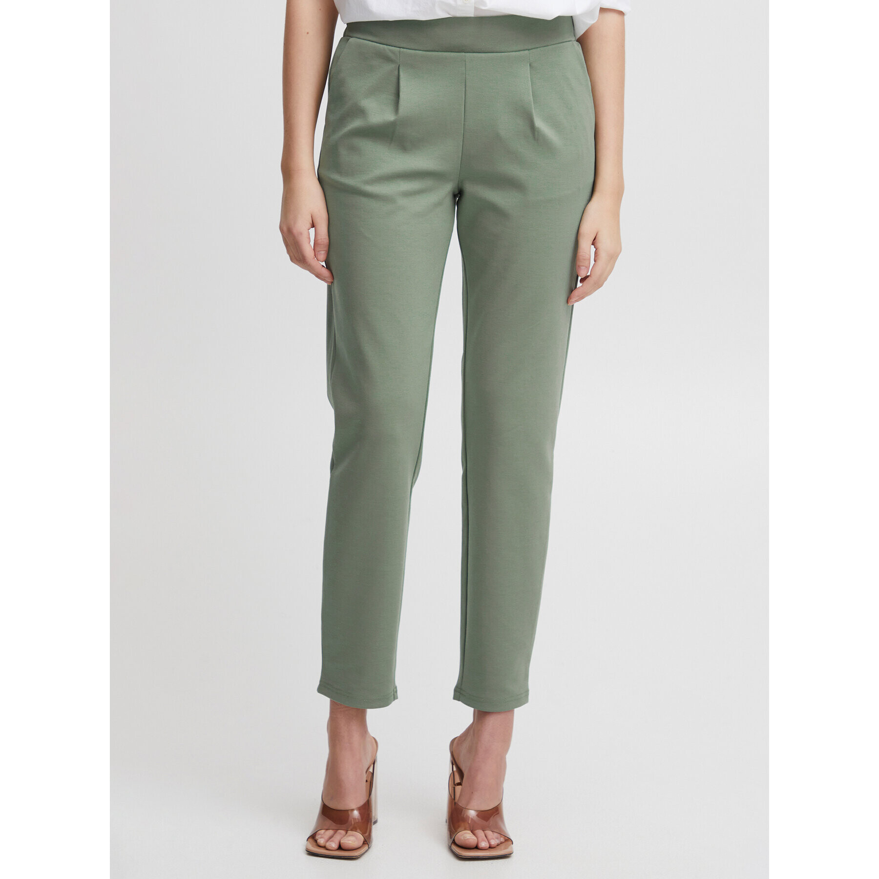 b.young Чино панталони 20812848 Зелен Slim Fit - Pepit.bg