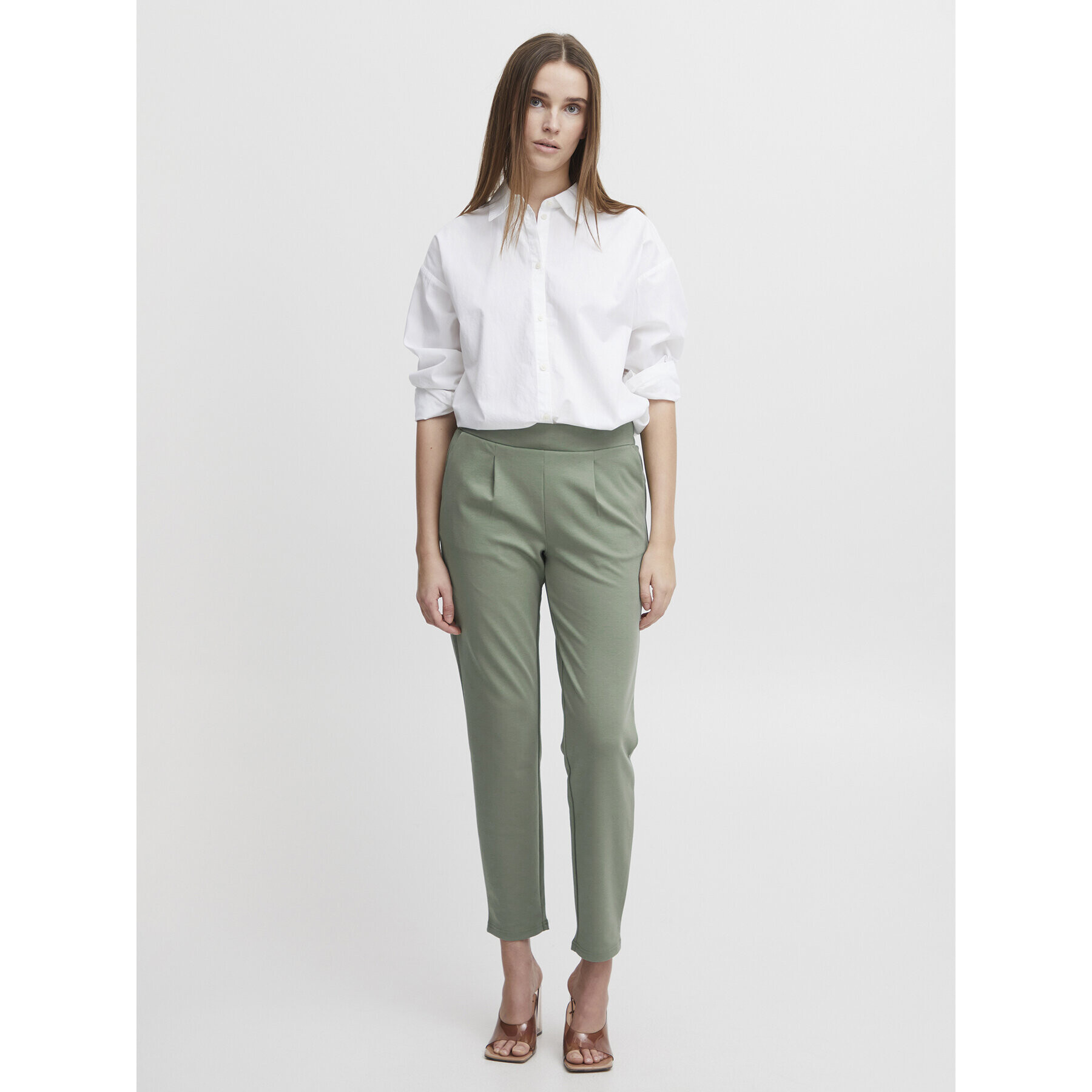 b.young Чино панталони 20812848 Зелен Slim Fit - Pepit.bg