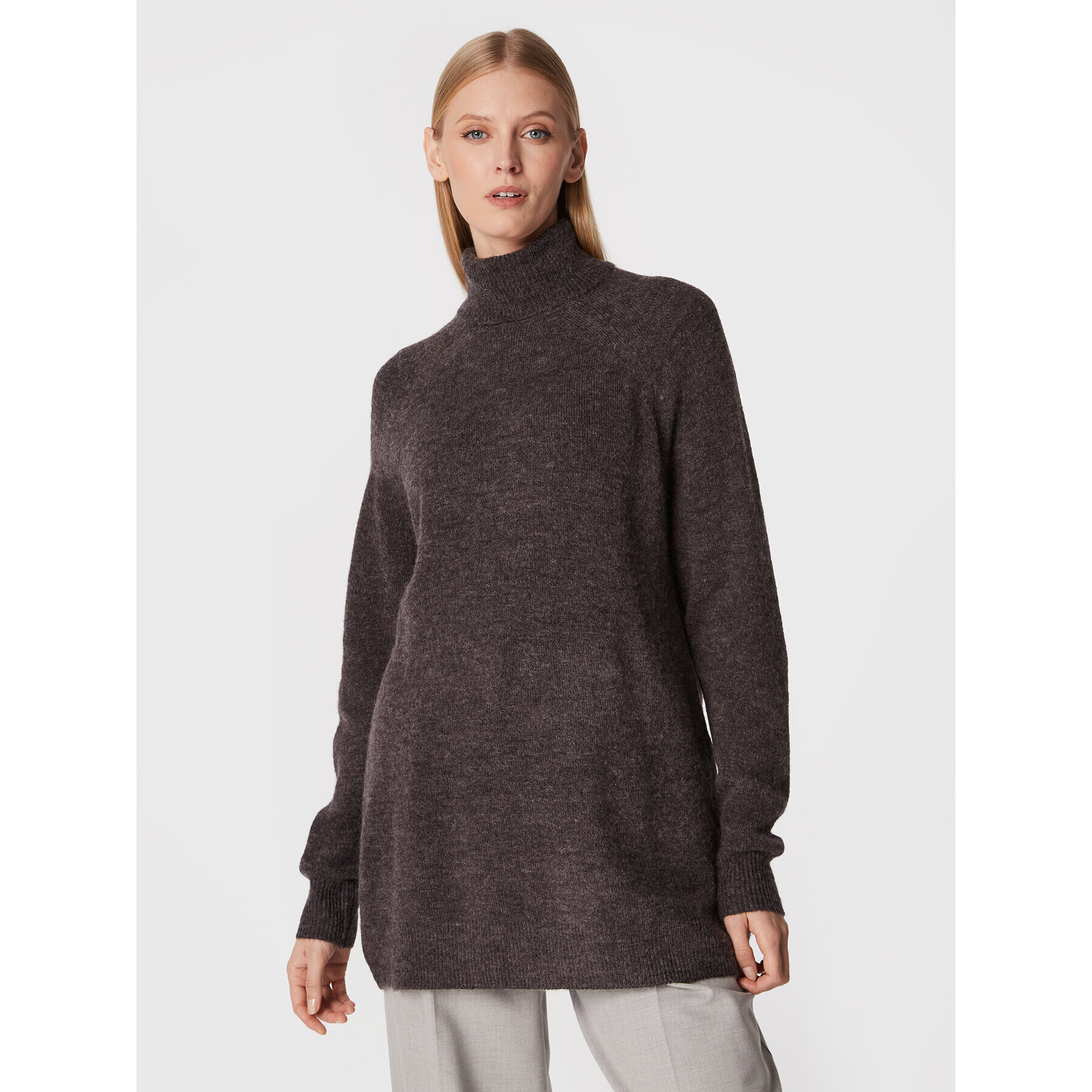 b.young Поло Byomina 20812246 Сив Relaxed Fit - Pepit.bg
