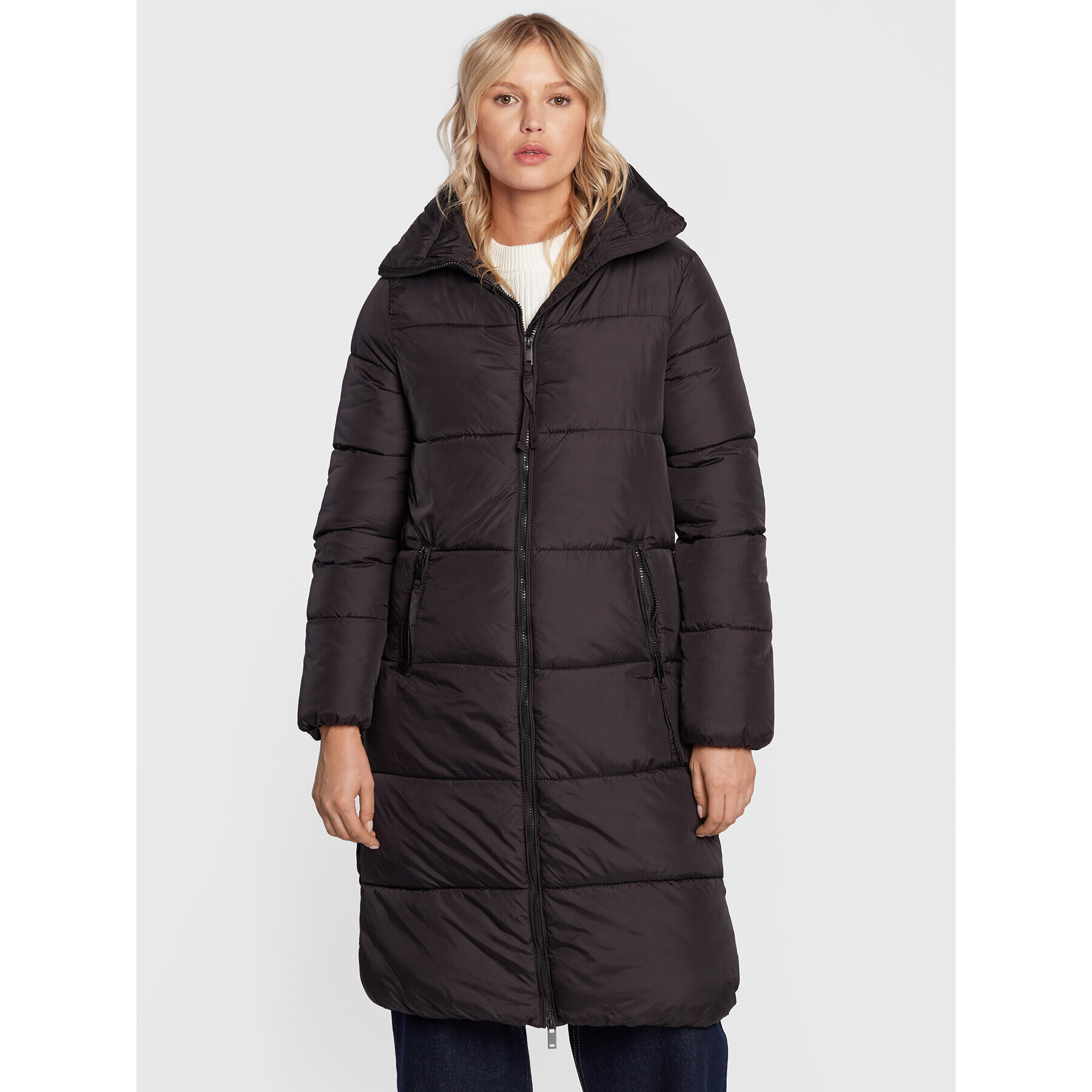 b.young Пухено яке Bomina 20811753 Черен Regular Fit - Pepit.bg