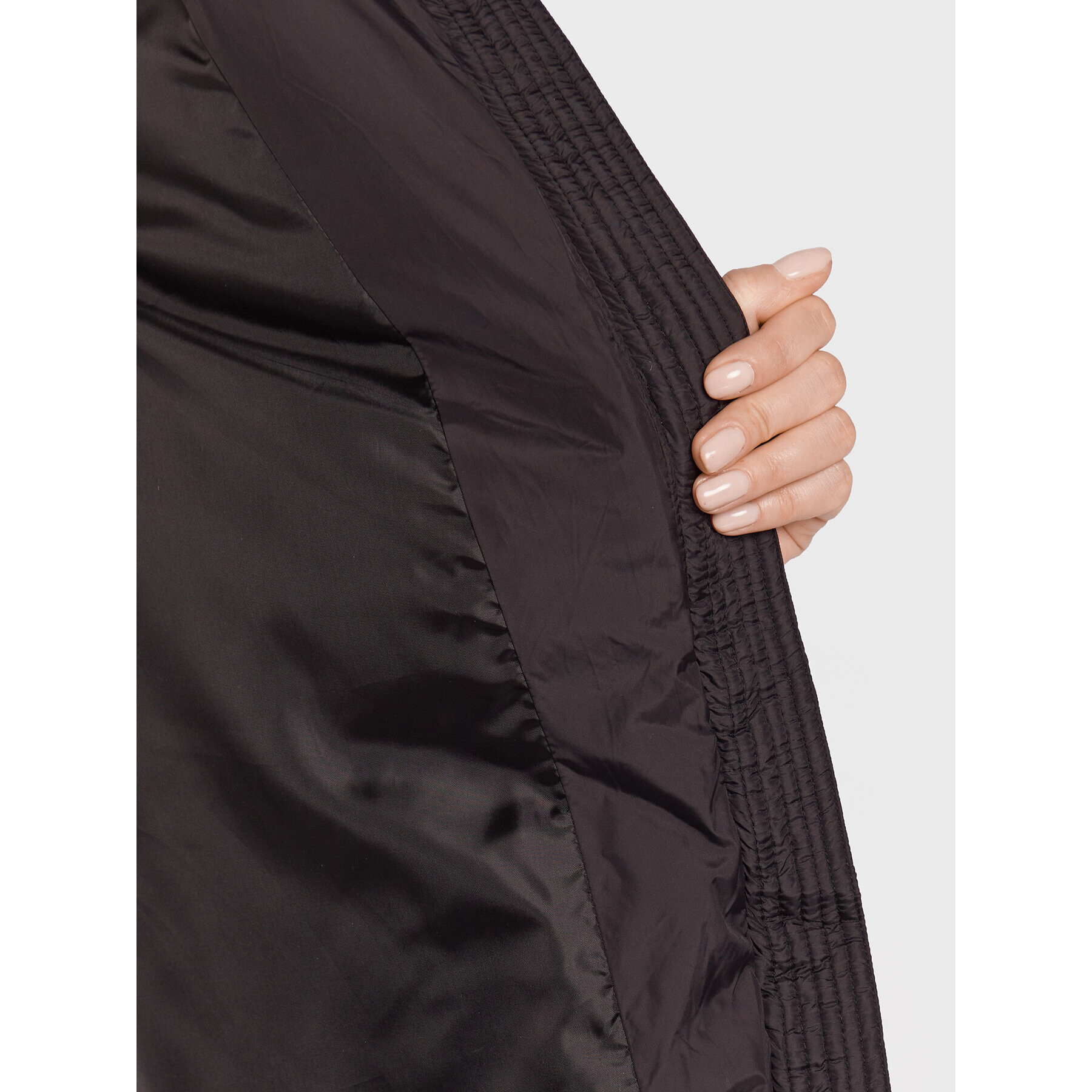 b.young Пухено яке Bomina 20811753 Черен Regular Fit - Pepit.bg