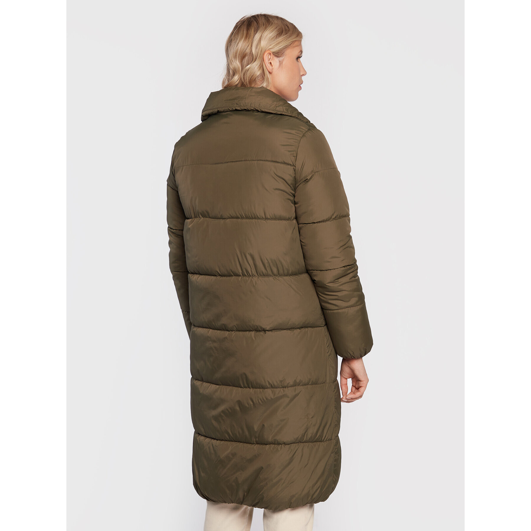 b.young Пухено яке Bybomina 20811753 Зелен Regular Fit - Pepit.bg