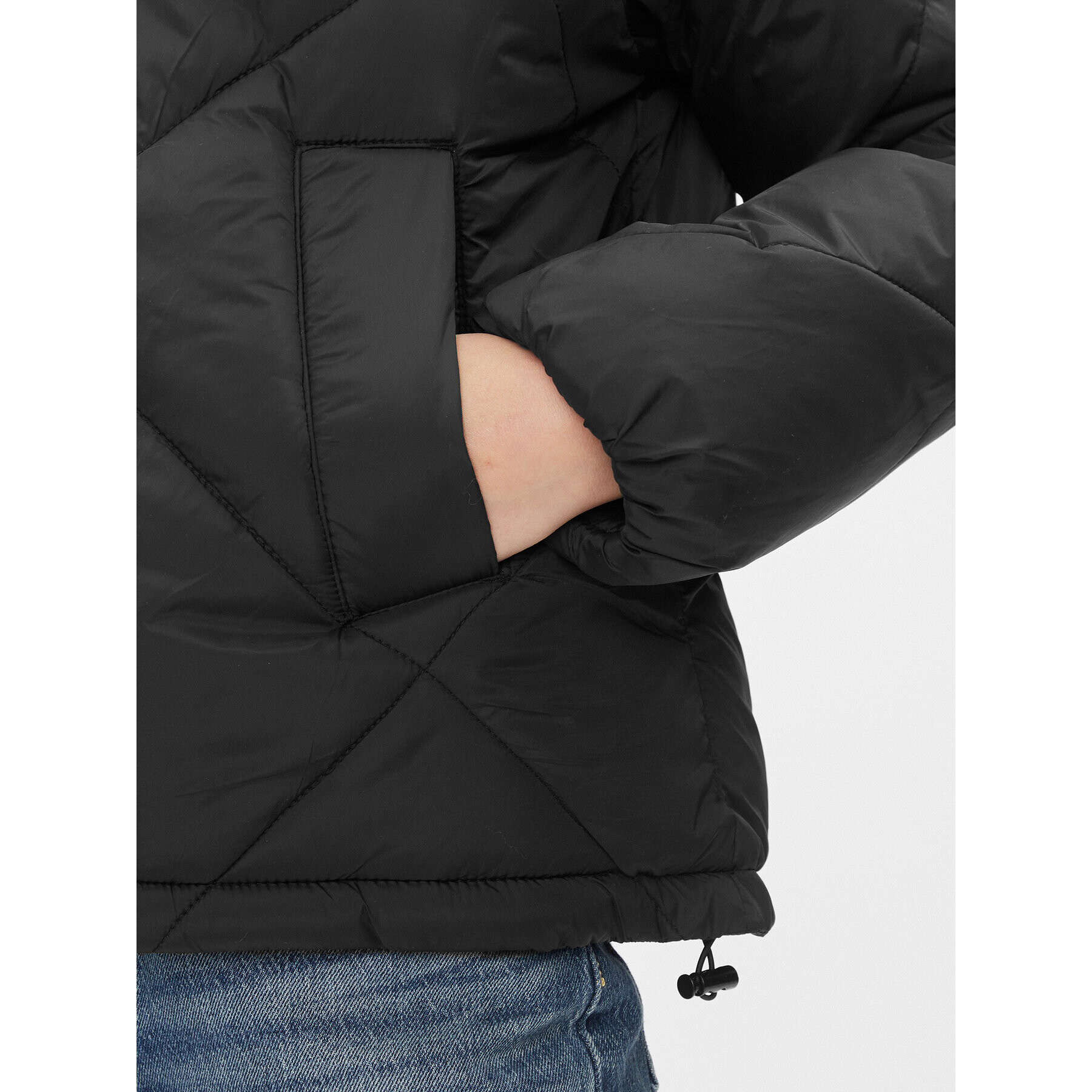 b.young Пухено яке 20813367 Черен Regular Fit - Pepit.bg
