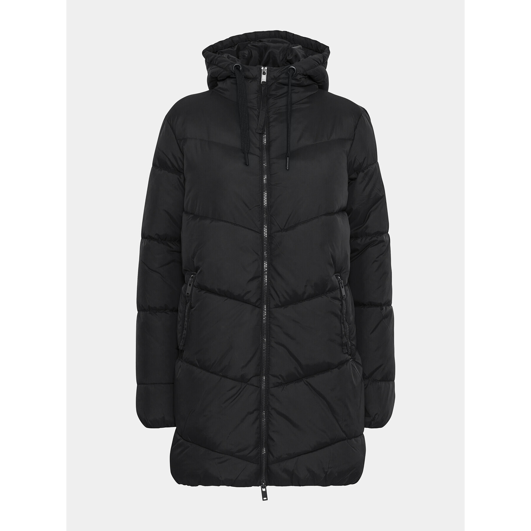 b.young Пухено яке 20813368 Черен Regular Fit - Pepit.bg