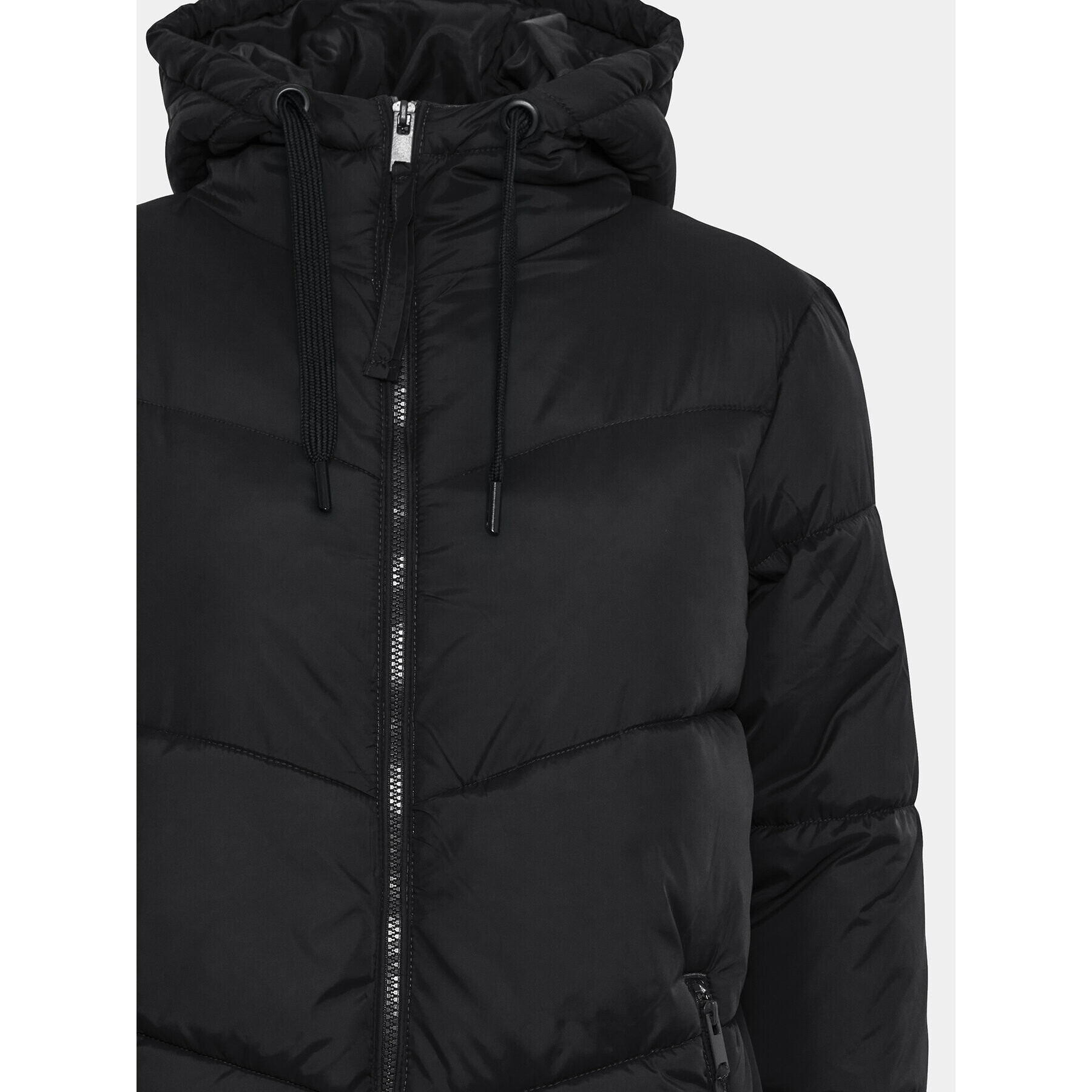 b.young Пухено яке 20813368 Черен Regular Fit - Pepit.bg