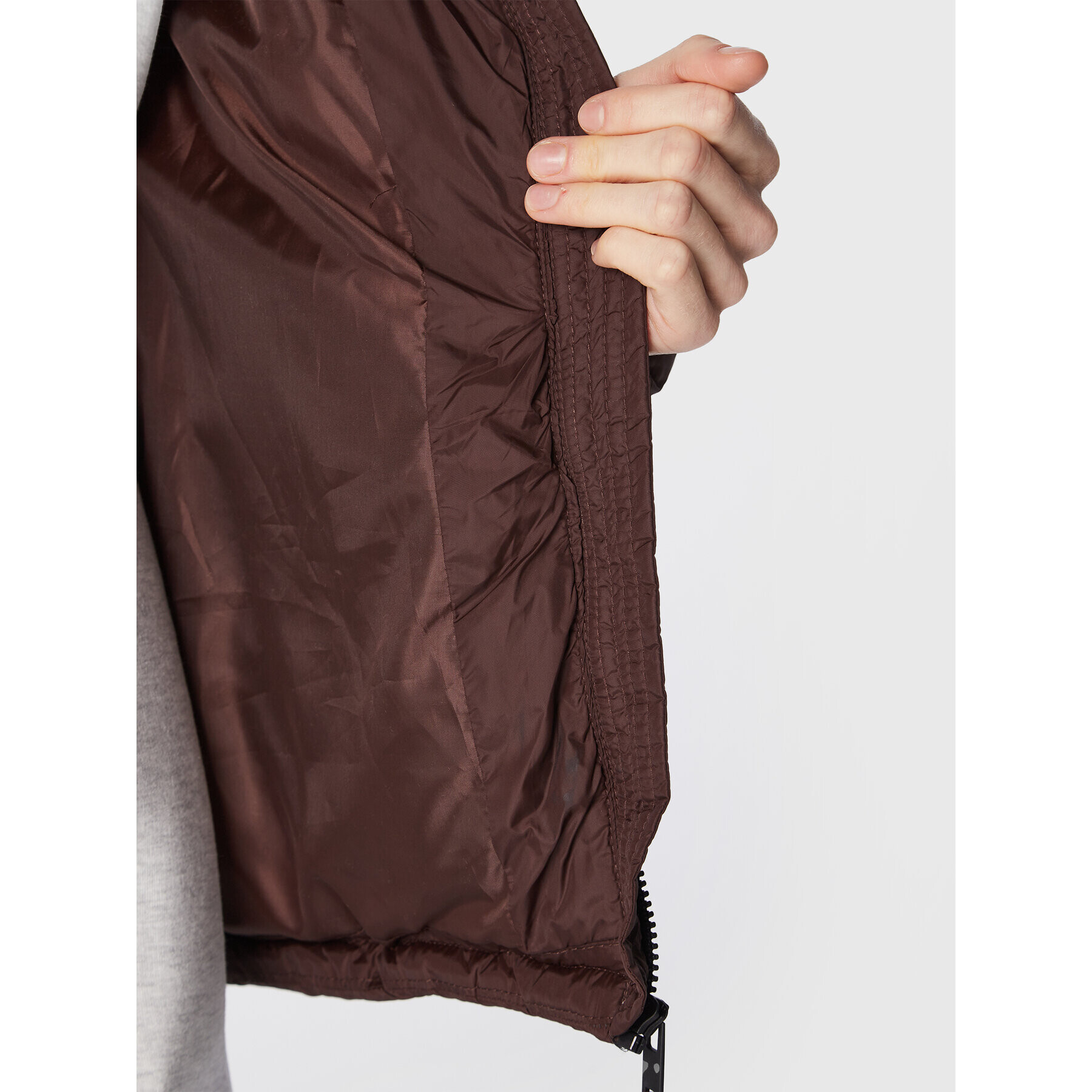 b.young Пухено яке Bybomina 20811751 Кафяв Regular Fit - Pepit.bg