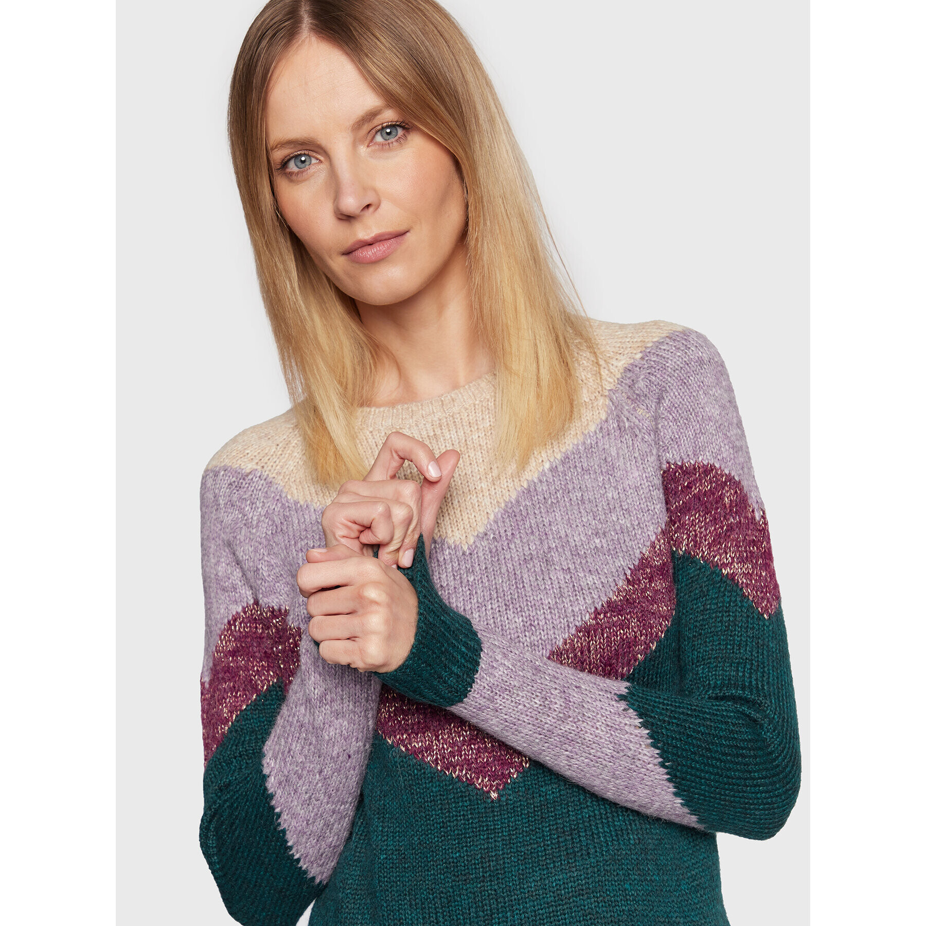 b.young Пуловер Oksana 20810482 Цветен Regular Fit - Pepit.bg