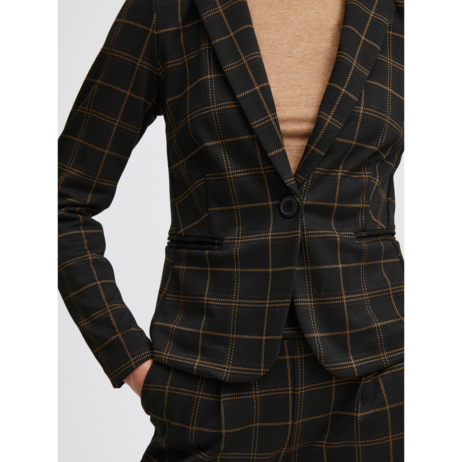 b.young Сако 20813952 Кафяв Slim Fit - Pepit.bg