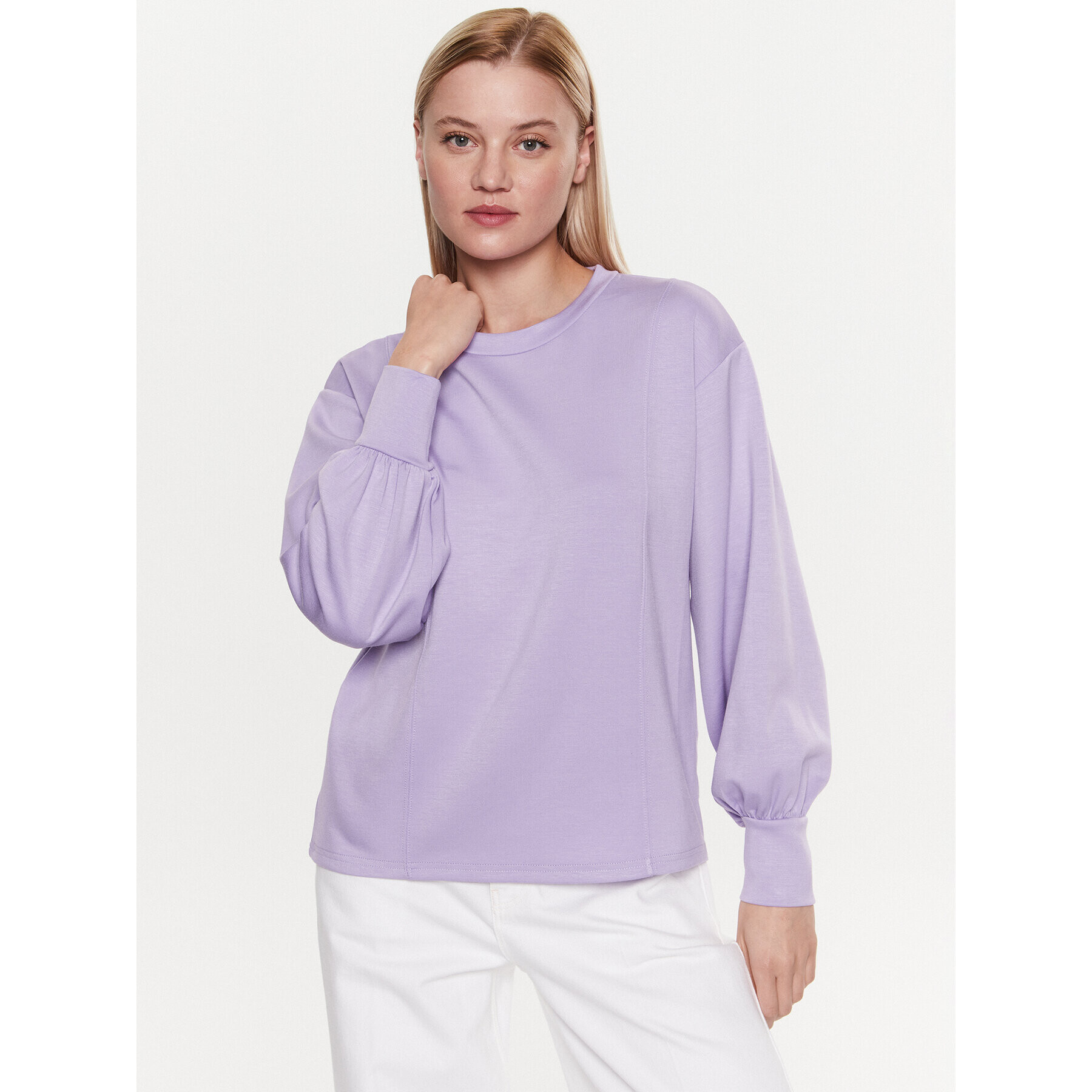 b.young Суитшърт 20811033 Виолетов Regular Fit - Pepit.bg