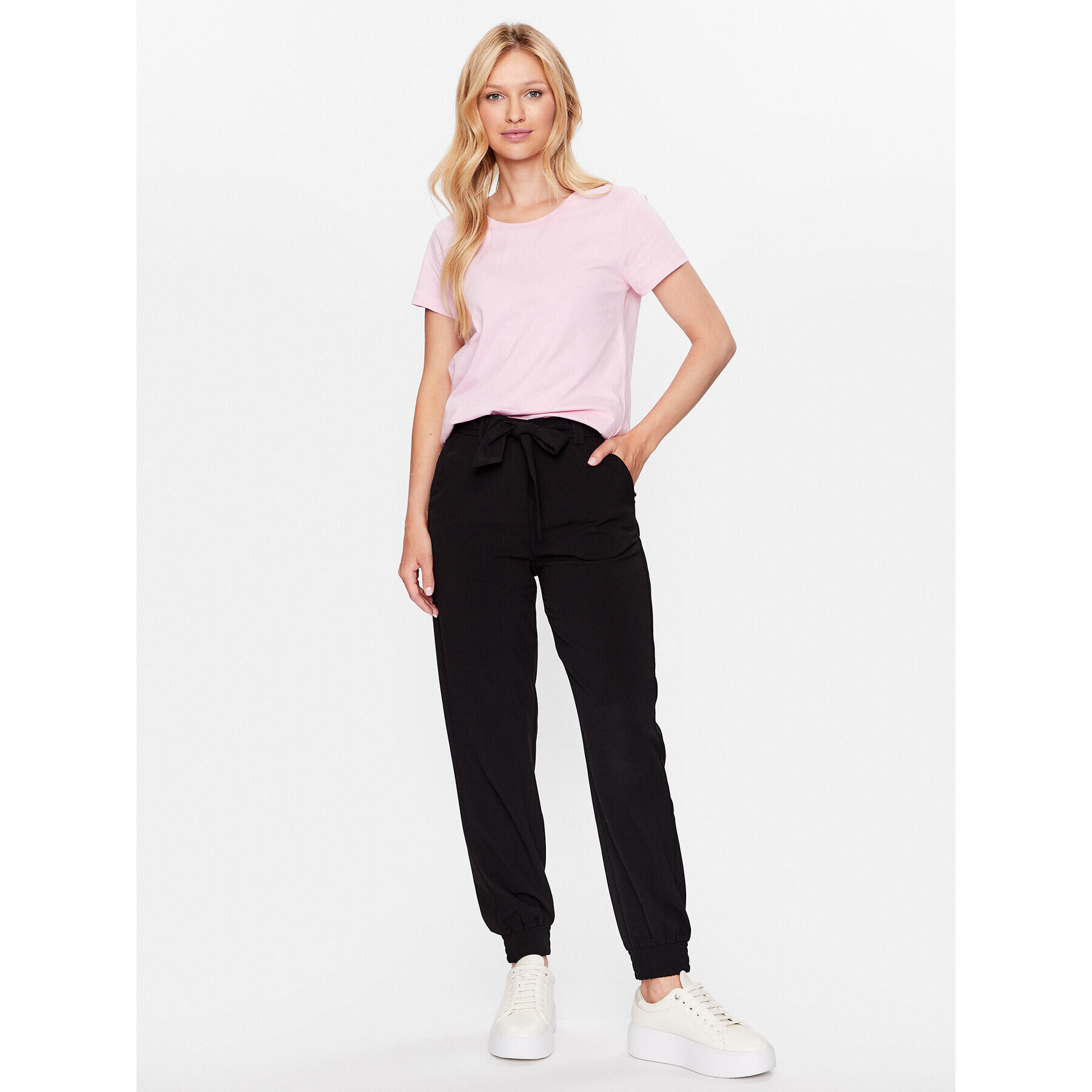 b.young Тишърт 20812845 Розов Regular Fit - Pepit.bg