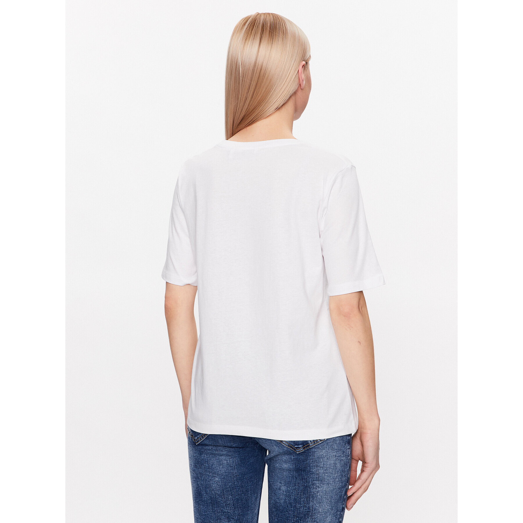 b.young Тишърт Safa 20813322 Бял Regular Fit - Pepit.bg