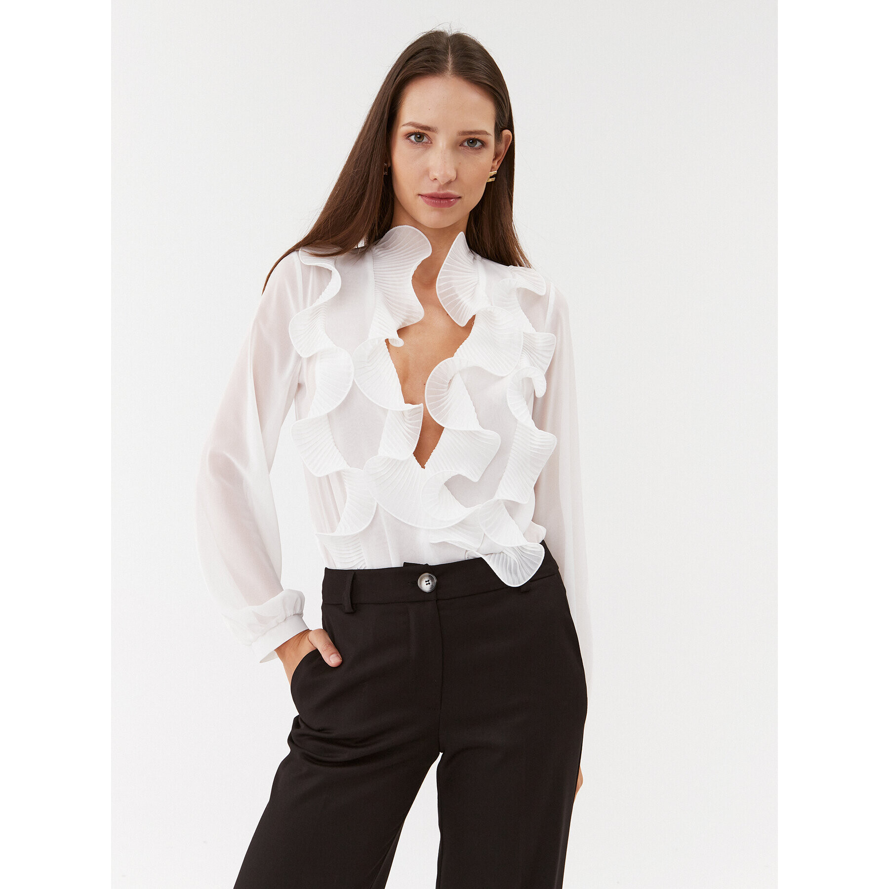 Babylon Боди T_MF0309 Бял Regular Fit - Pepit.bg