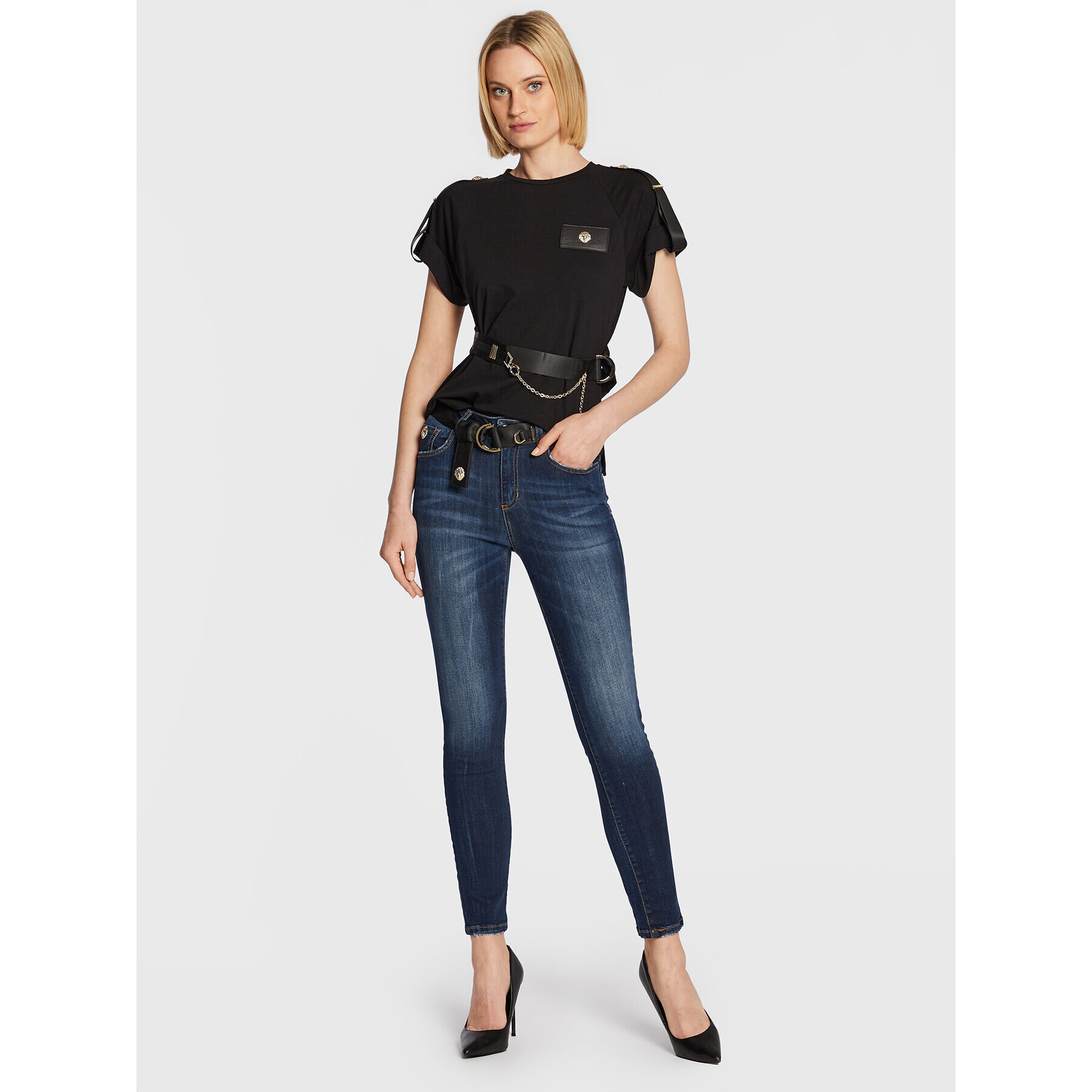 Babylon Дънки R_EBJR02 Тъмносин Slim Fit - Pepit.bg