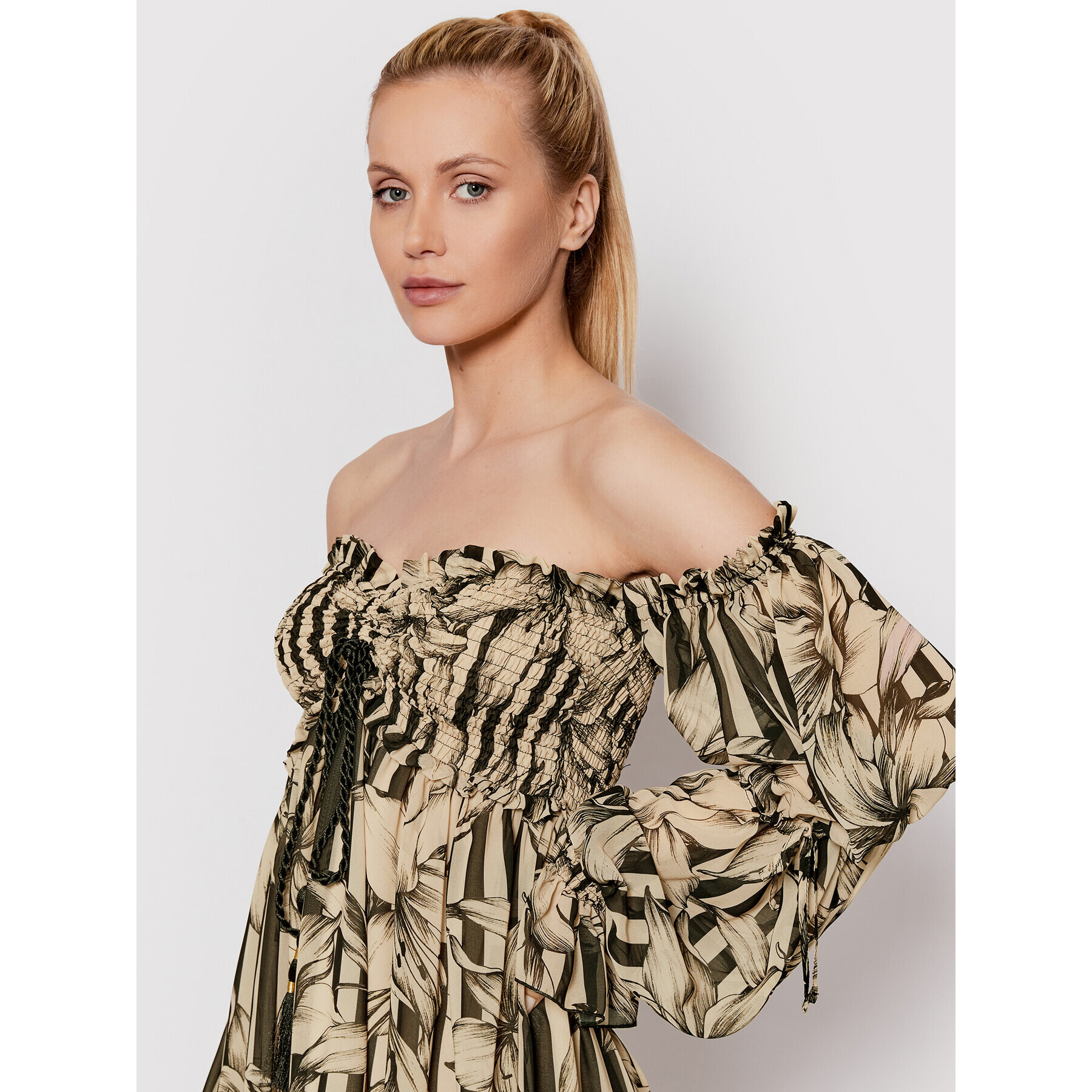 Babylon Ежедневна рокля P_S00841 Бежов Regular Fit - Pepit.bg