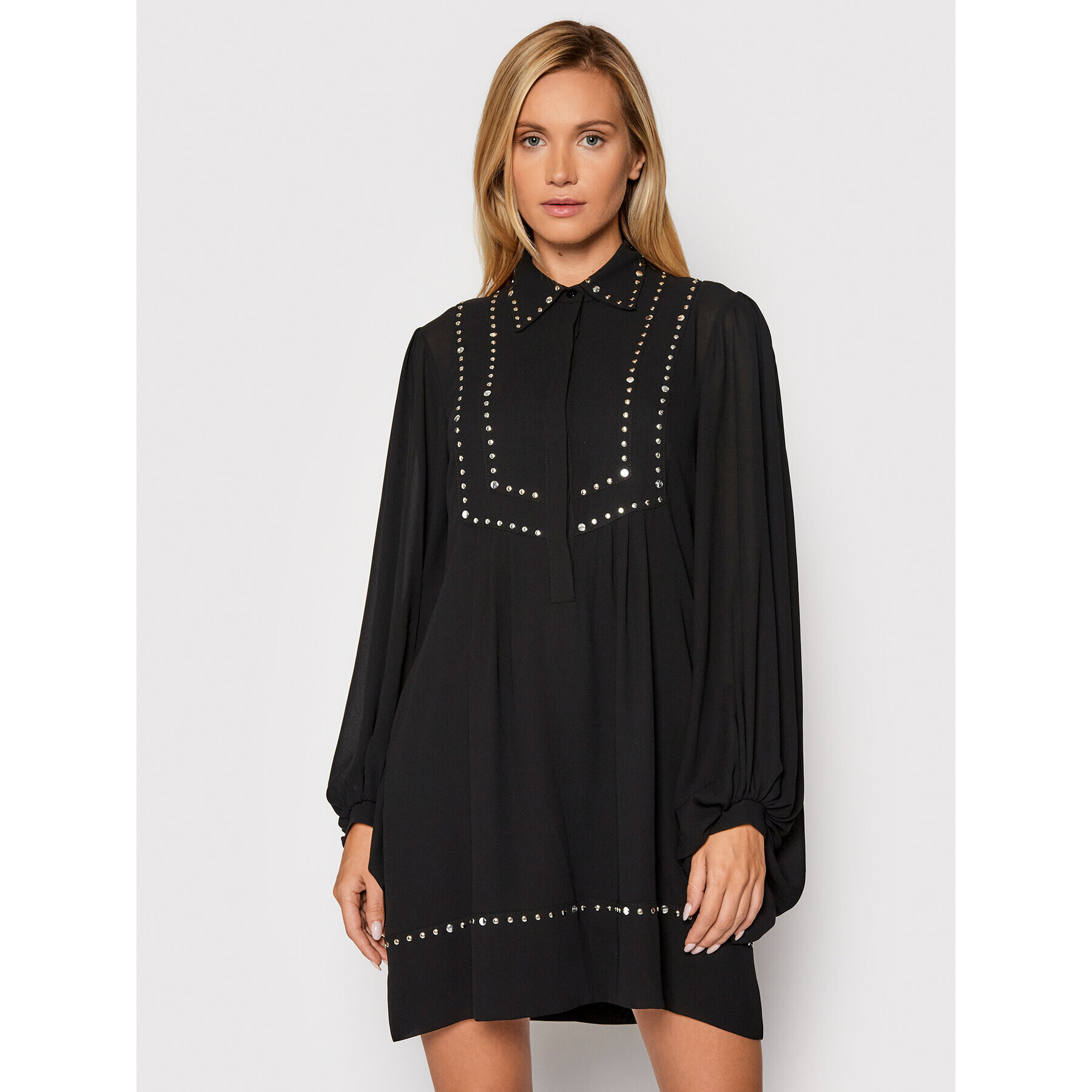 Babylon Ежедневна рокля O_MF0521 Черен Regular Fit - Pepit.bg