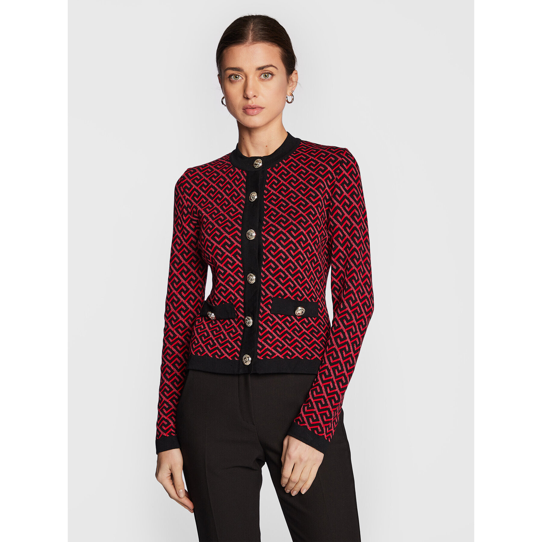 Babylon Кардиган R_S00748 Червен Regular Fit - Pepit.bg