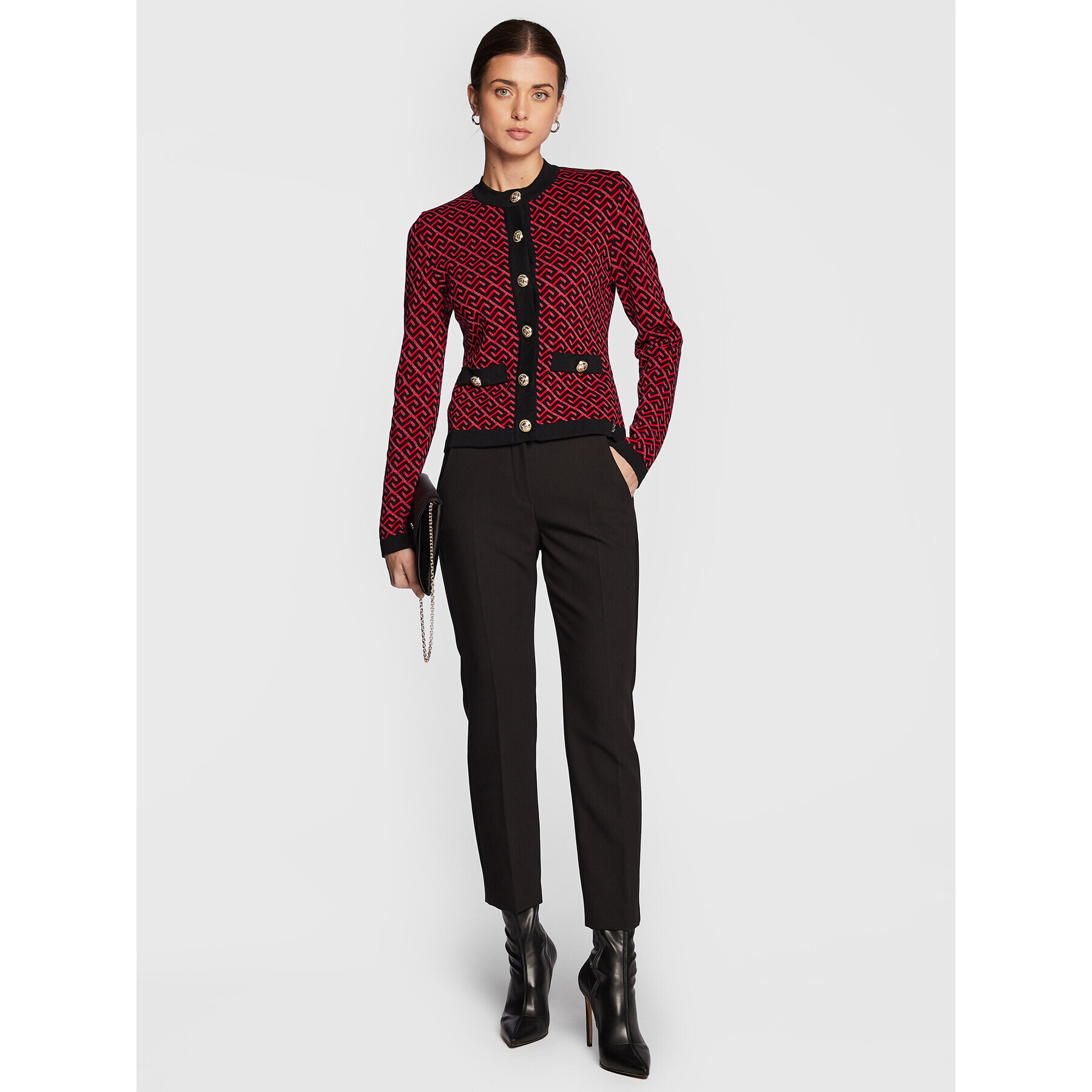 Babylon Кардиган R_S00748 Червен Regular Fit - Pepit.bg
