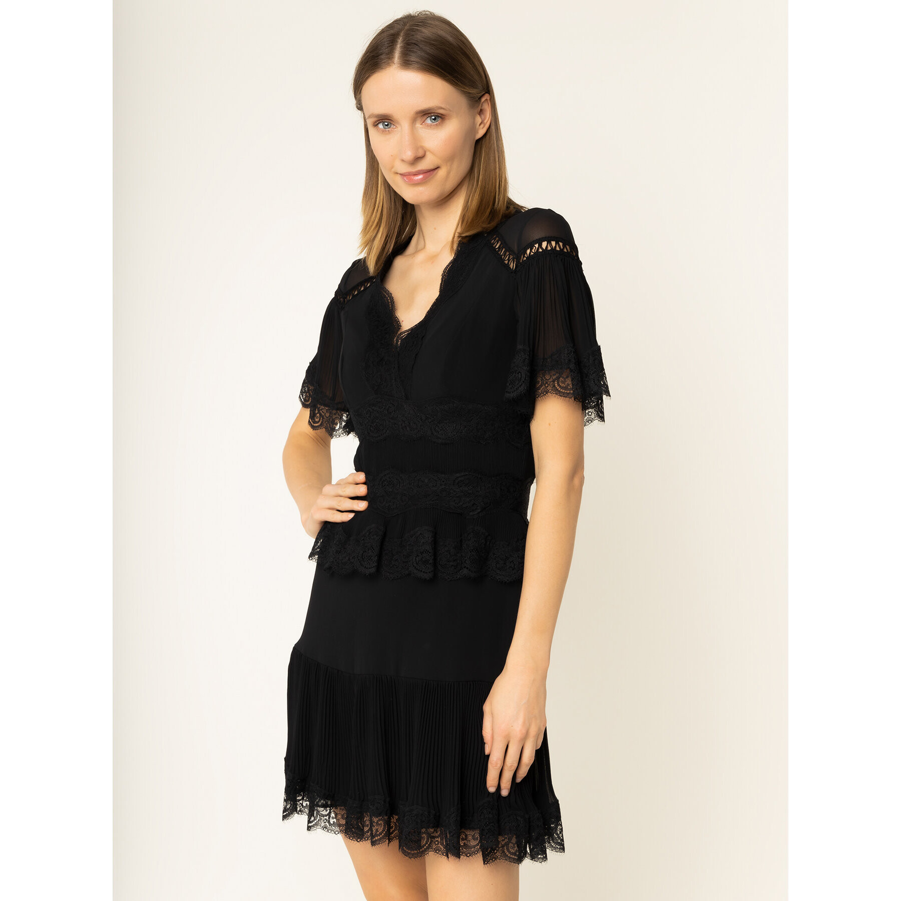 Babylon Коктейлна рокля EL0702 Черен Regular Fit - Pepit.bg