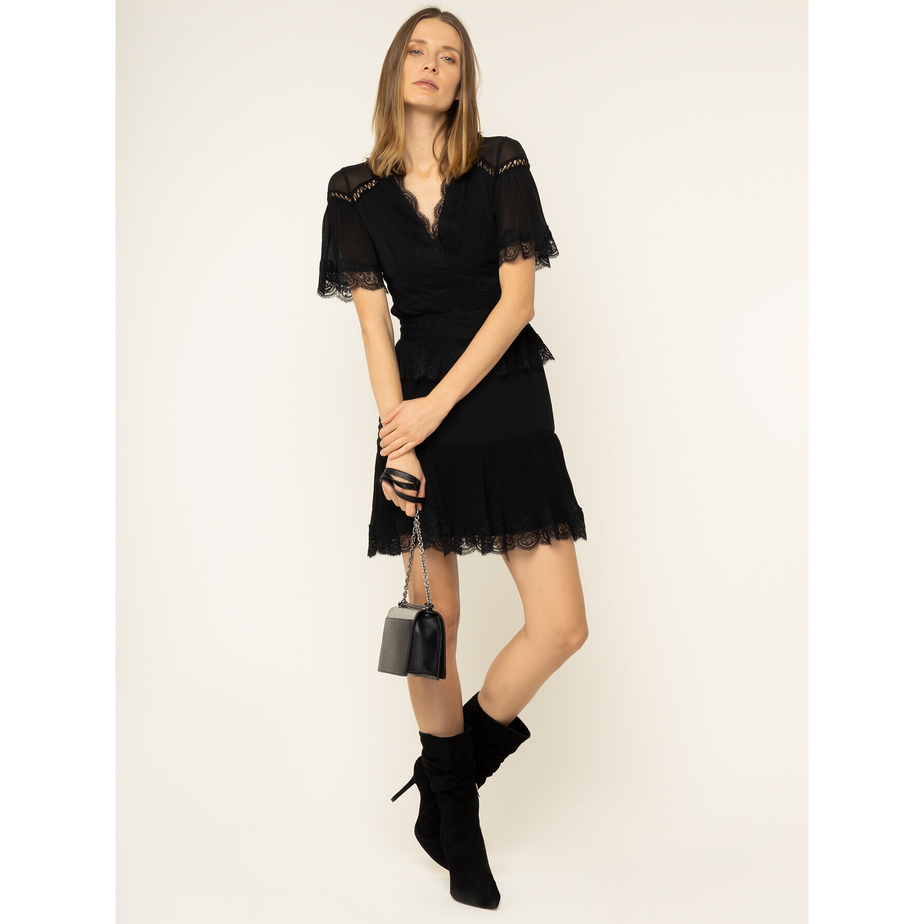 Babylon Коктейлна рокля EL0702 Черен Regular Fit - Pepit.bg