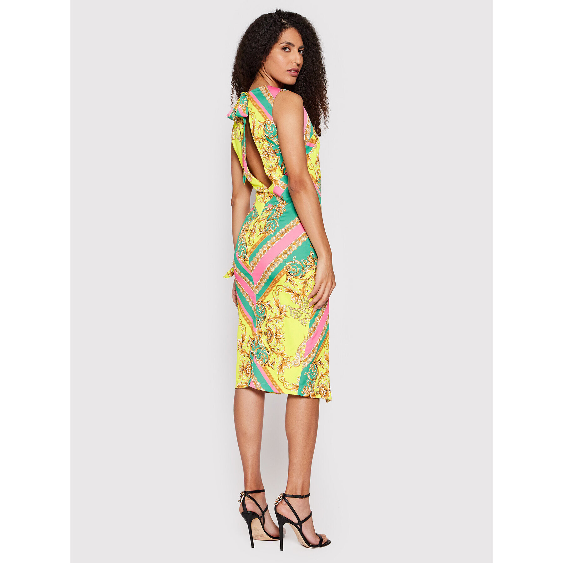 Babylon Коктейлна рокля P_E00768 Цветен Slim Fit - Pepit.bg