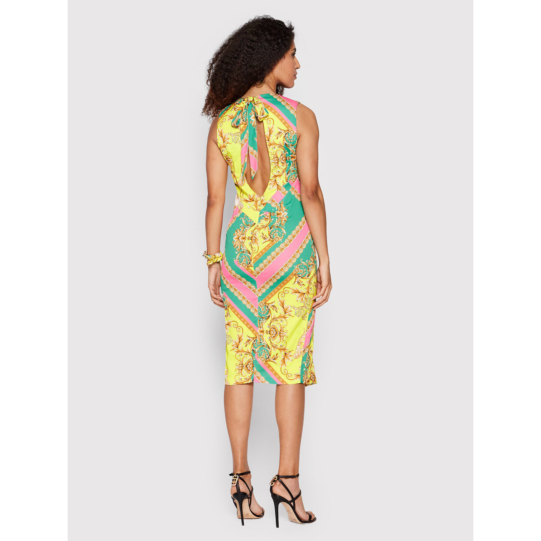 Babylon Коктейлна рокля P_E00768 Цветен Slim Fit - Pepit.bg