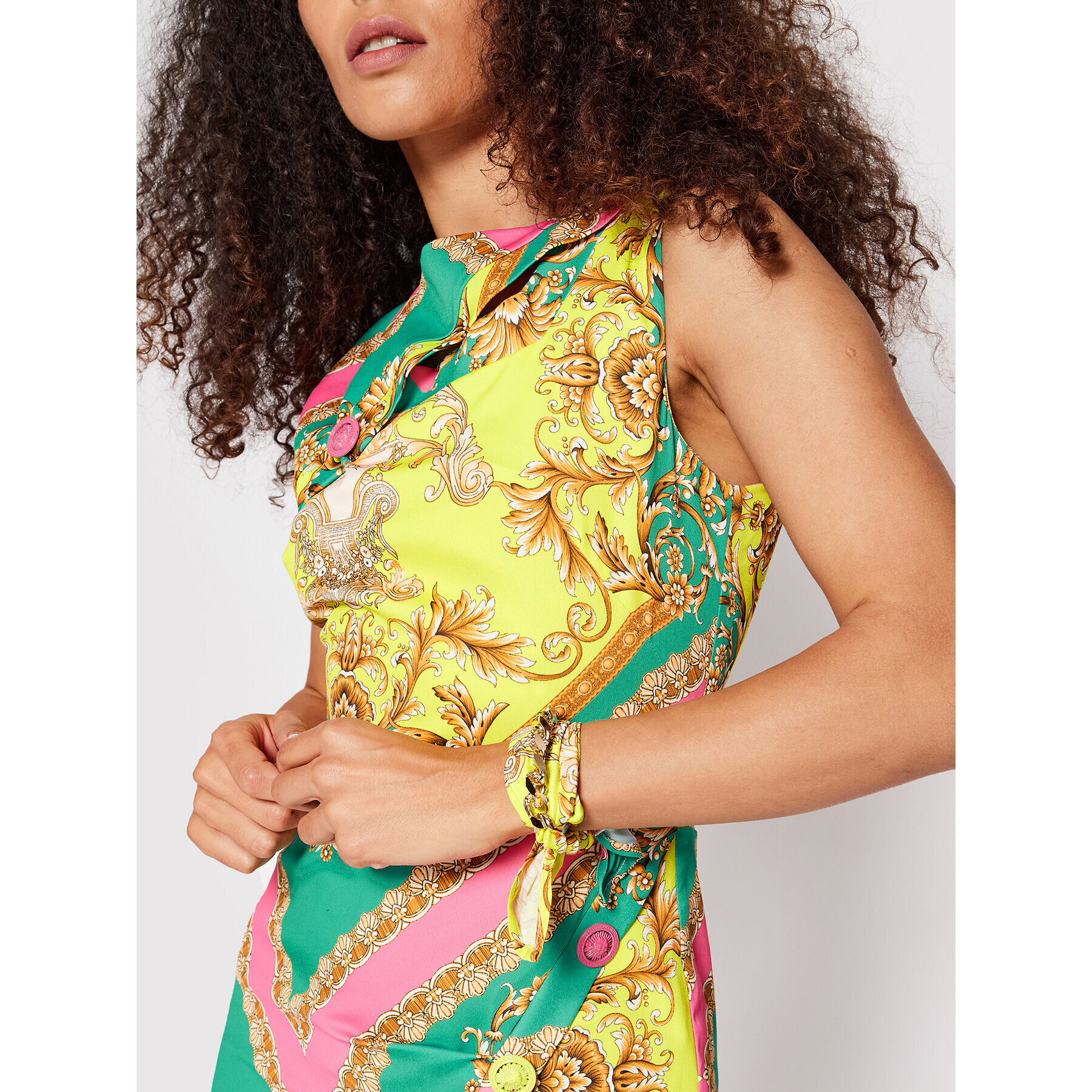 Babylon Коктейлна рокля P_E00768 Цветен Slim Fit - Pepit.bg