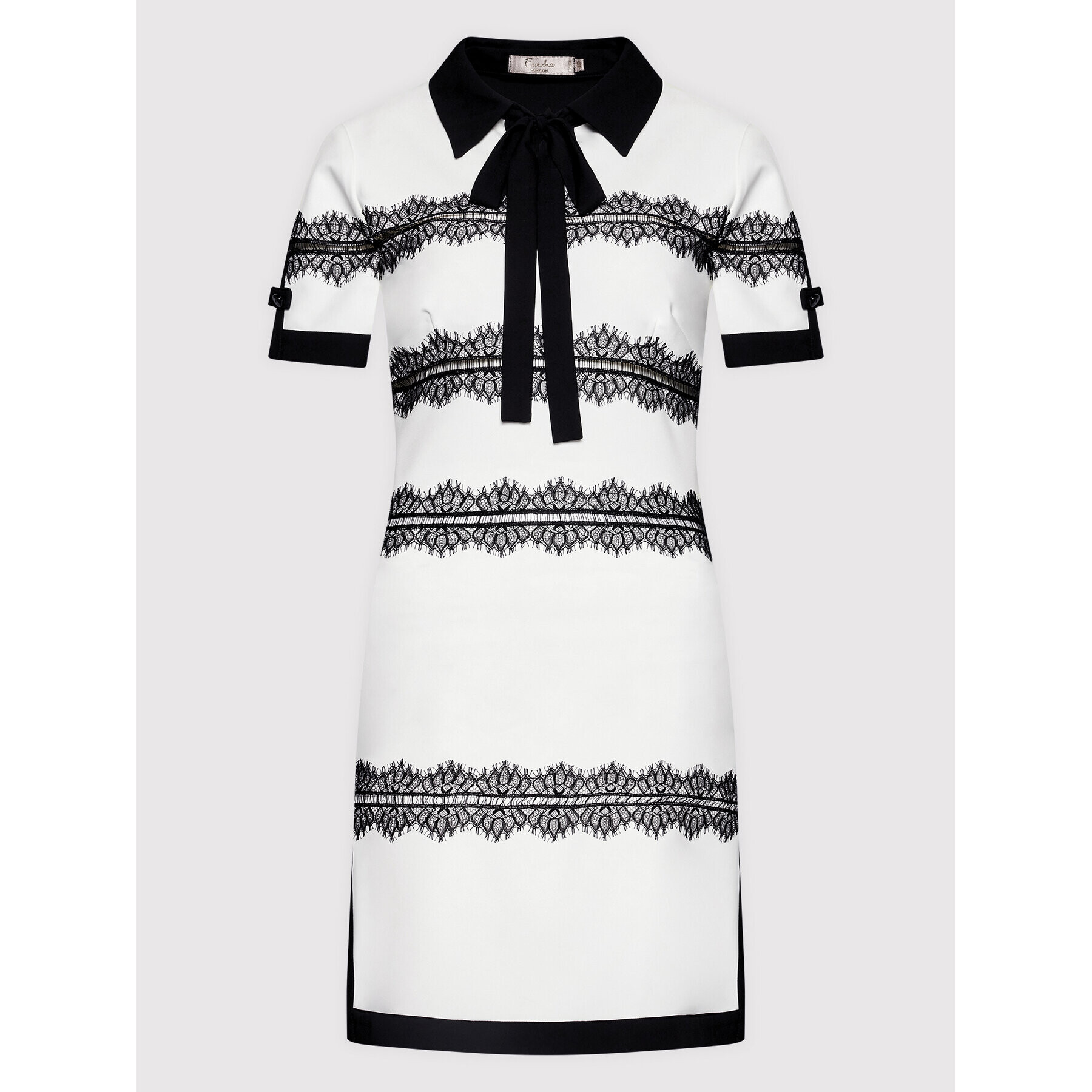 Babylon Коктейлна рокля P_EL0700 Бял Regular Fit - Pepit.bg