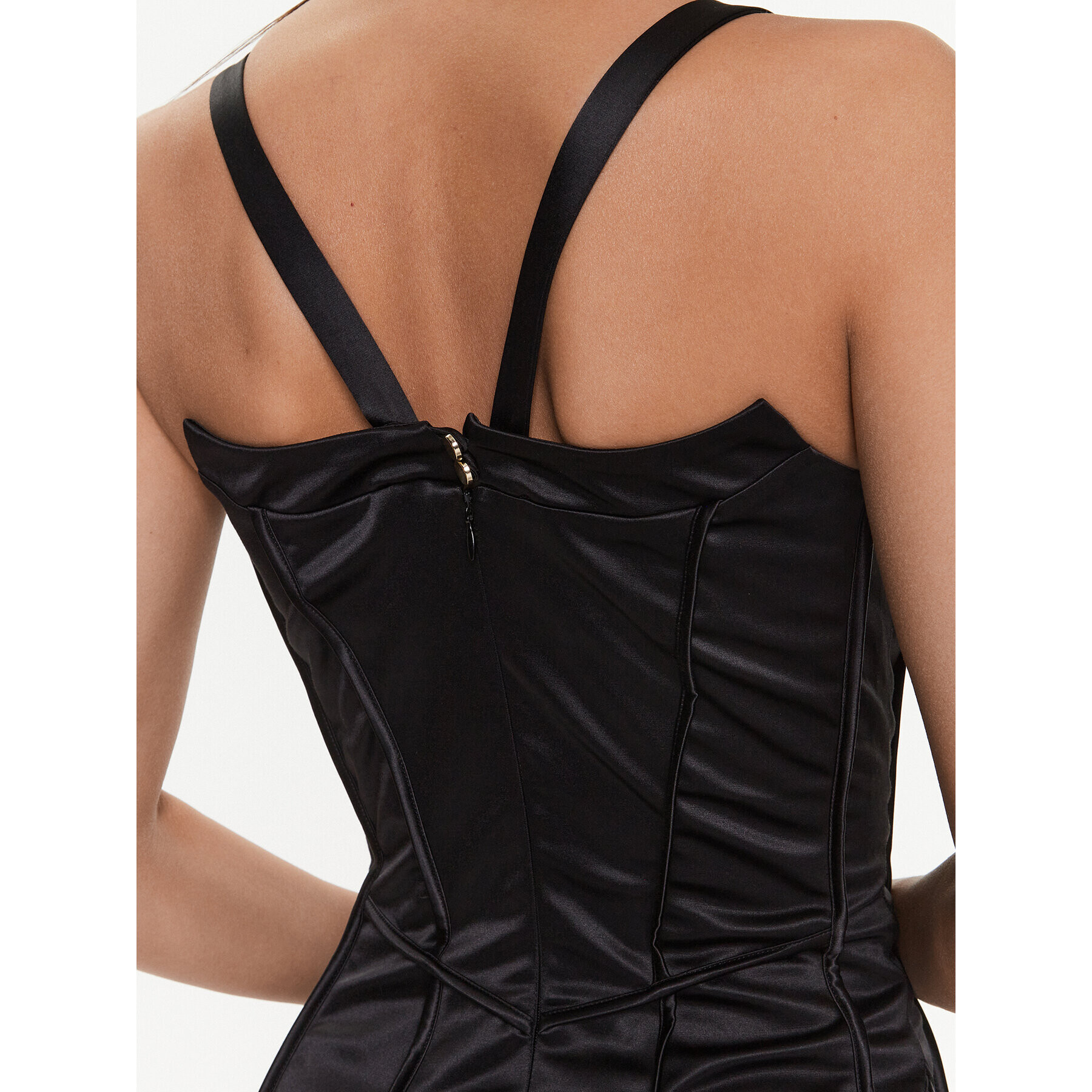 Babylon Коктейлна рокля S_E00748 Черен Slim Fit - Pepit.bg