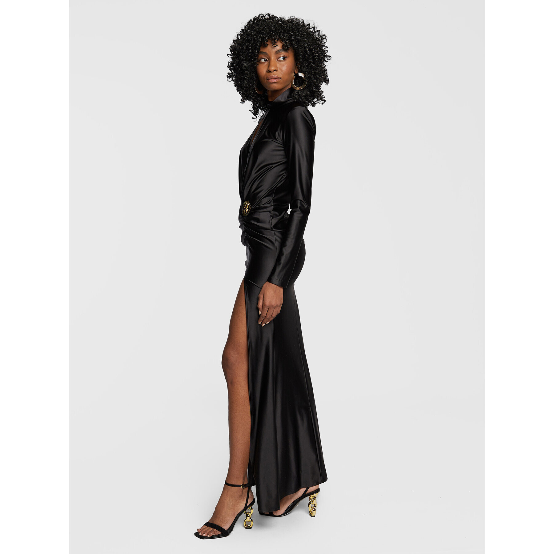 Babylon Официална рокля R_EM0798 Черен Slim Fit - Pepit.bg