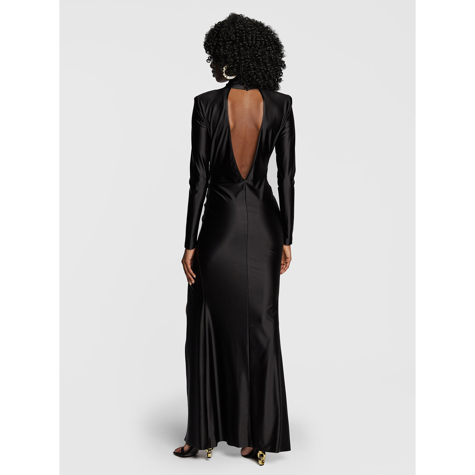 Babylon Официална рокля R_EM0798 Черен Slim Fit - Pepit.bg