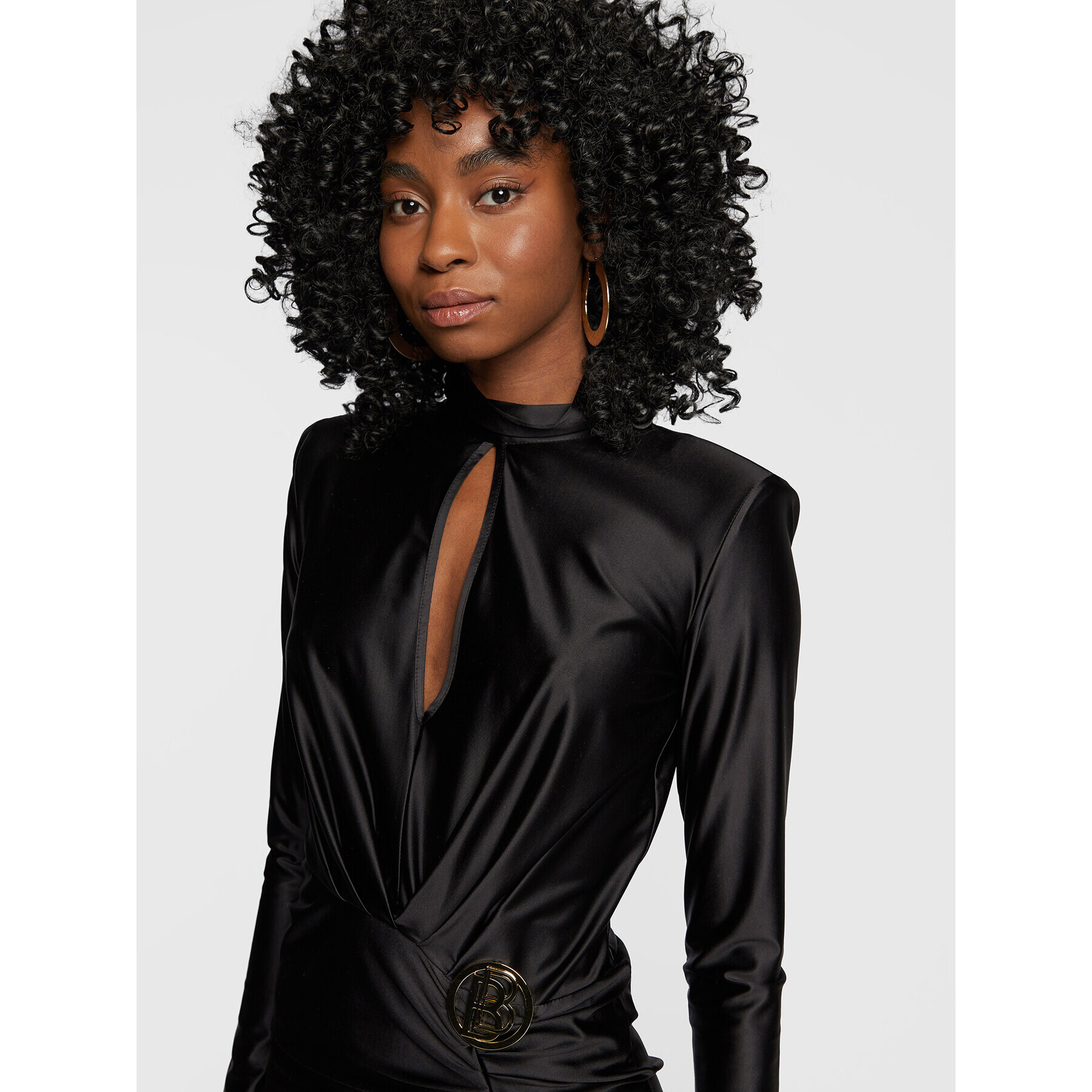 Babylon Официална рокля R_EM0798 Черен Slim Fit - Pepit.bg