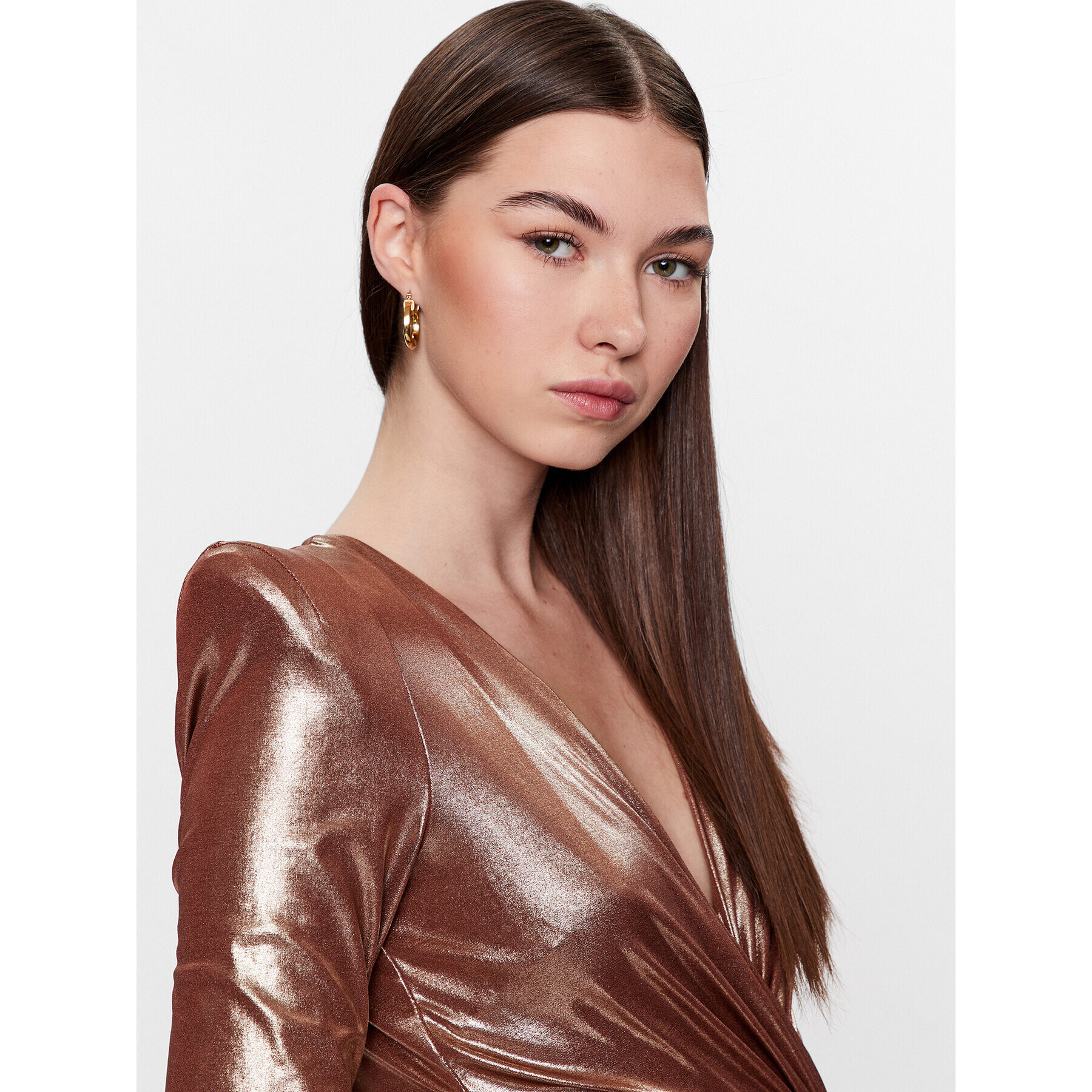Babylon Официална рокля S_S00872 Меден Slim Fit - Pepit.bg