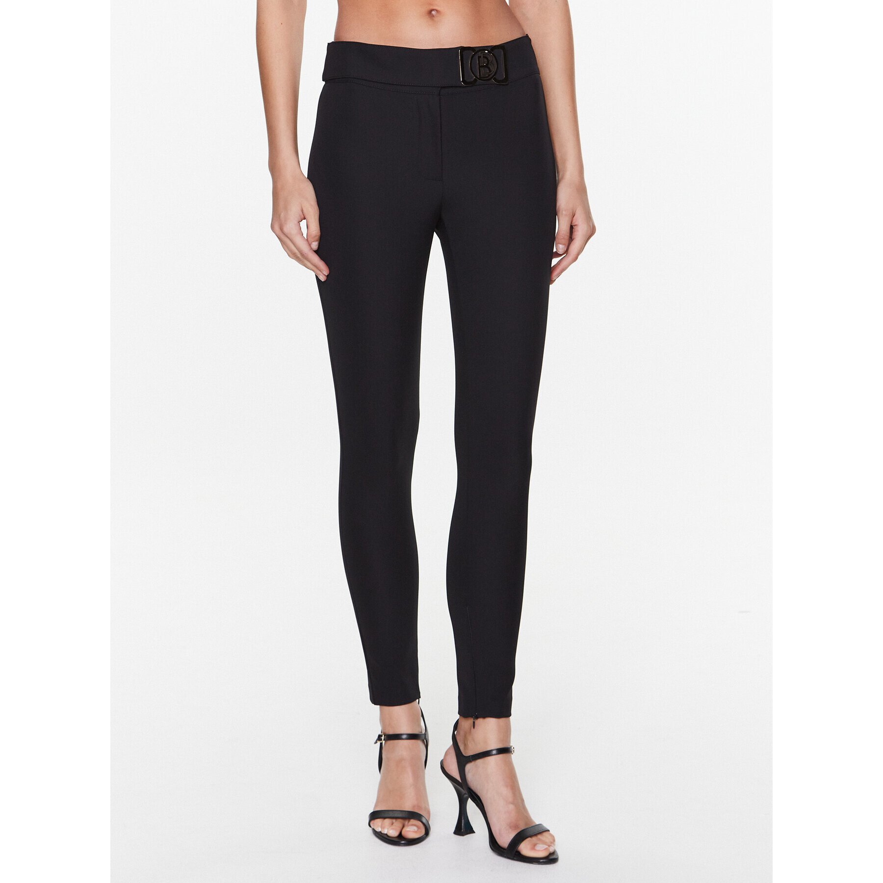 Babylon Текстилни панталони S_E00057 Черен Skinny Fit - Pepit.bg