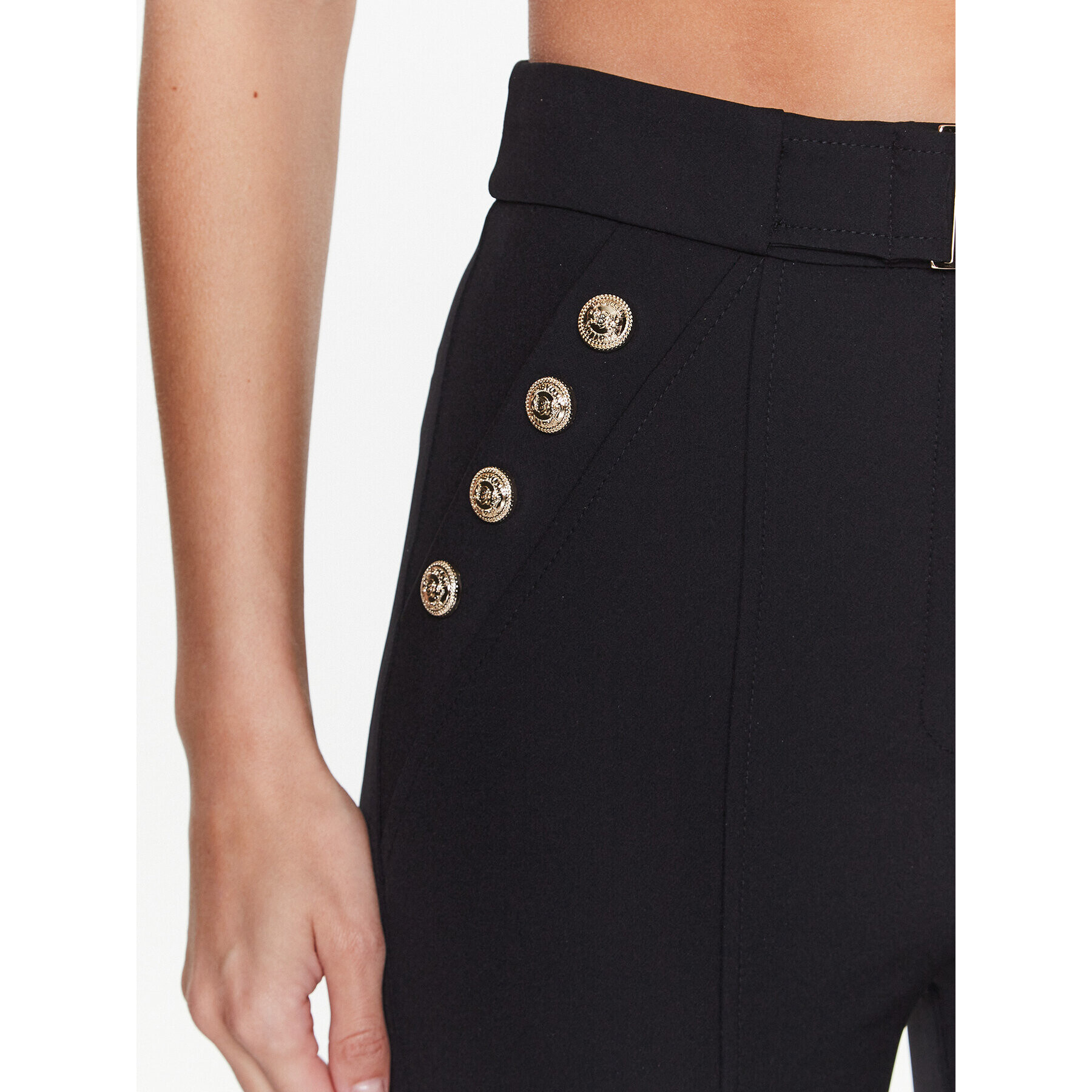 Babylon Текстилни панталони S_S00507 Черен Slim Fit - Pepit.bg