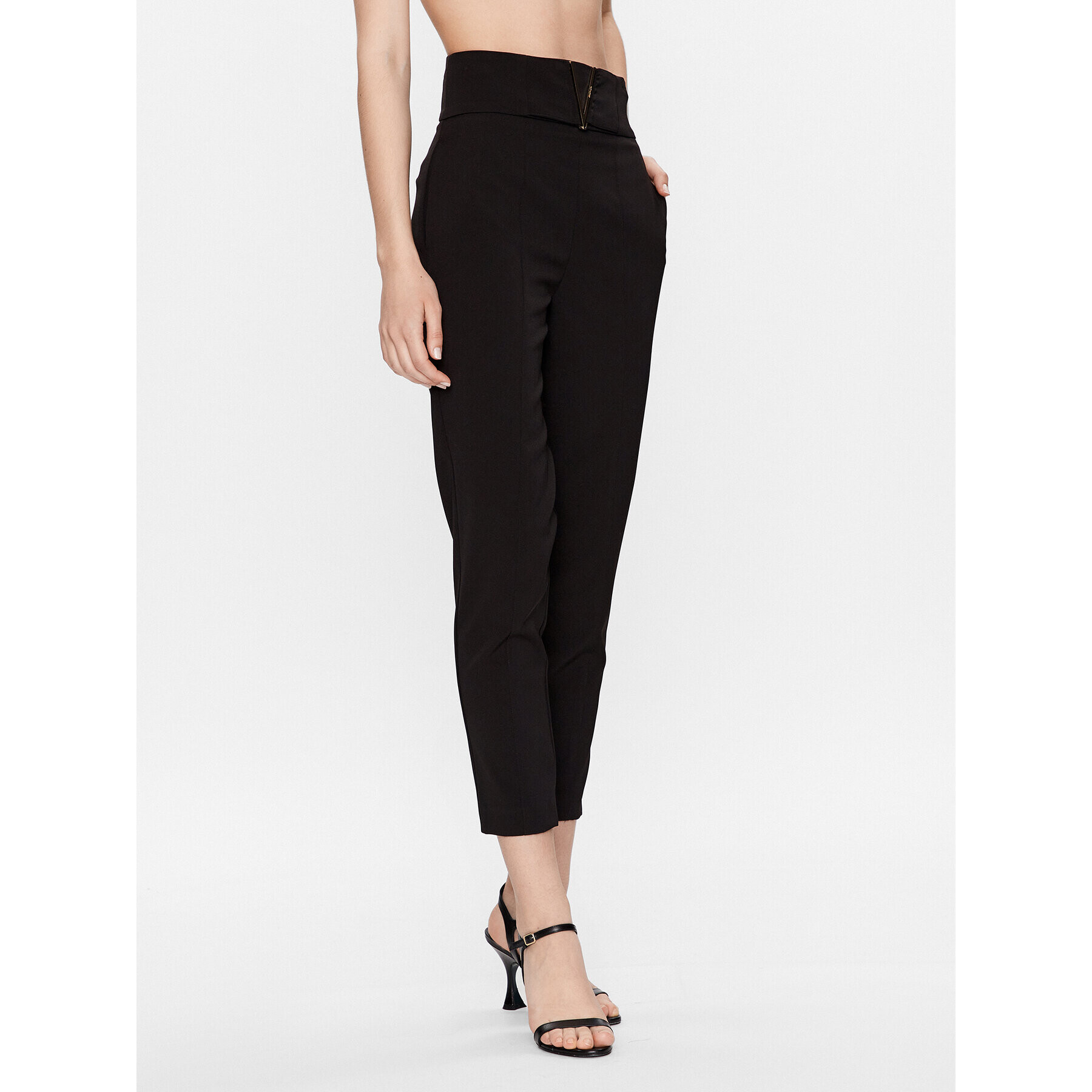Babylon Текстилни панталони S_S00508 Черен Regular Fit - Pepit.bg