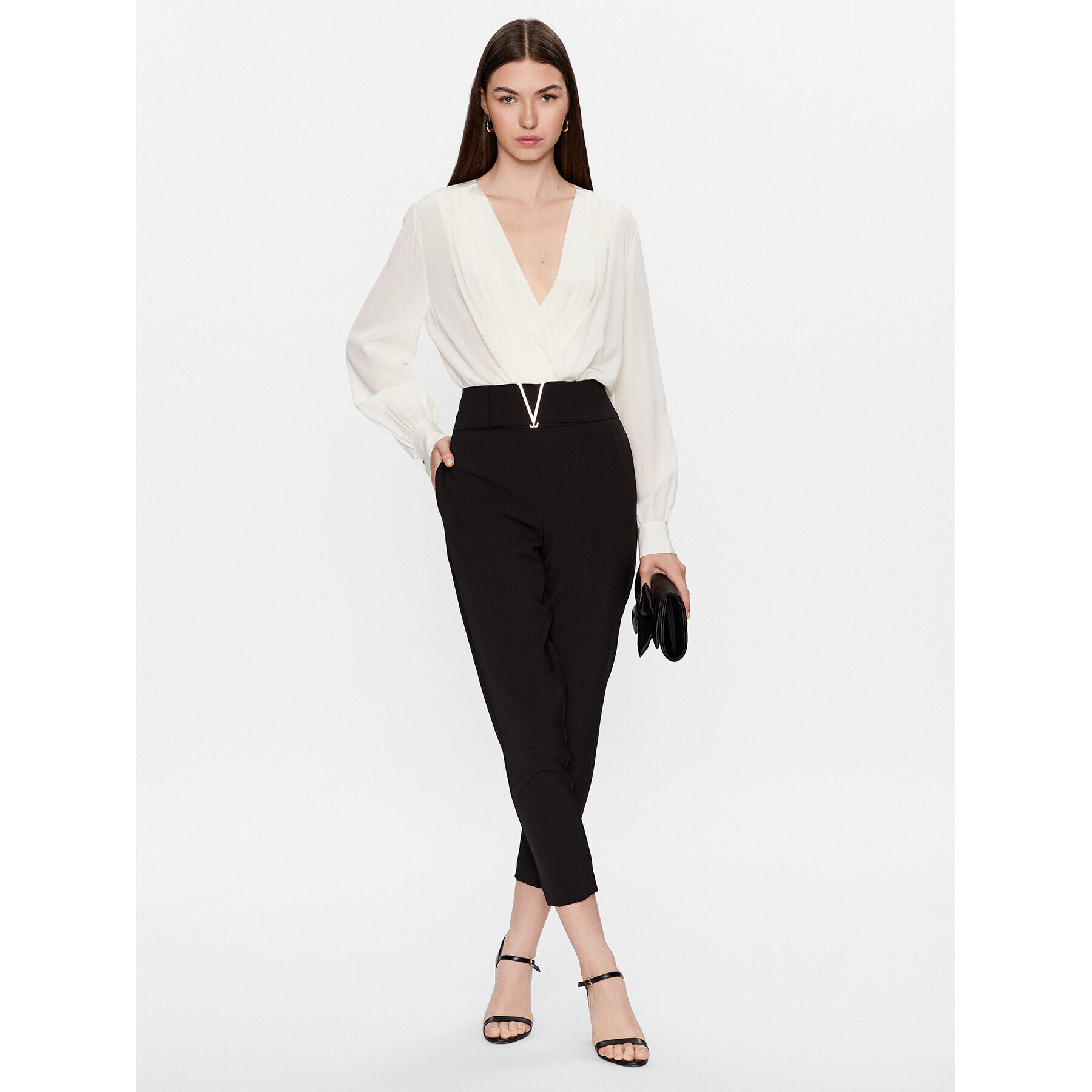 Babylon Текстилни панталони S_S00508 Черен Regular Fit - Pepit.bg