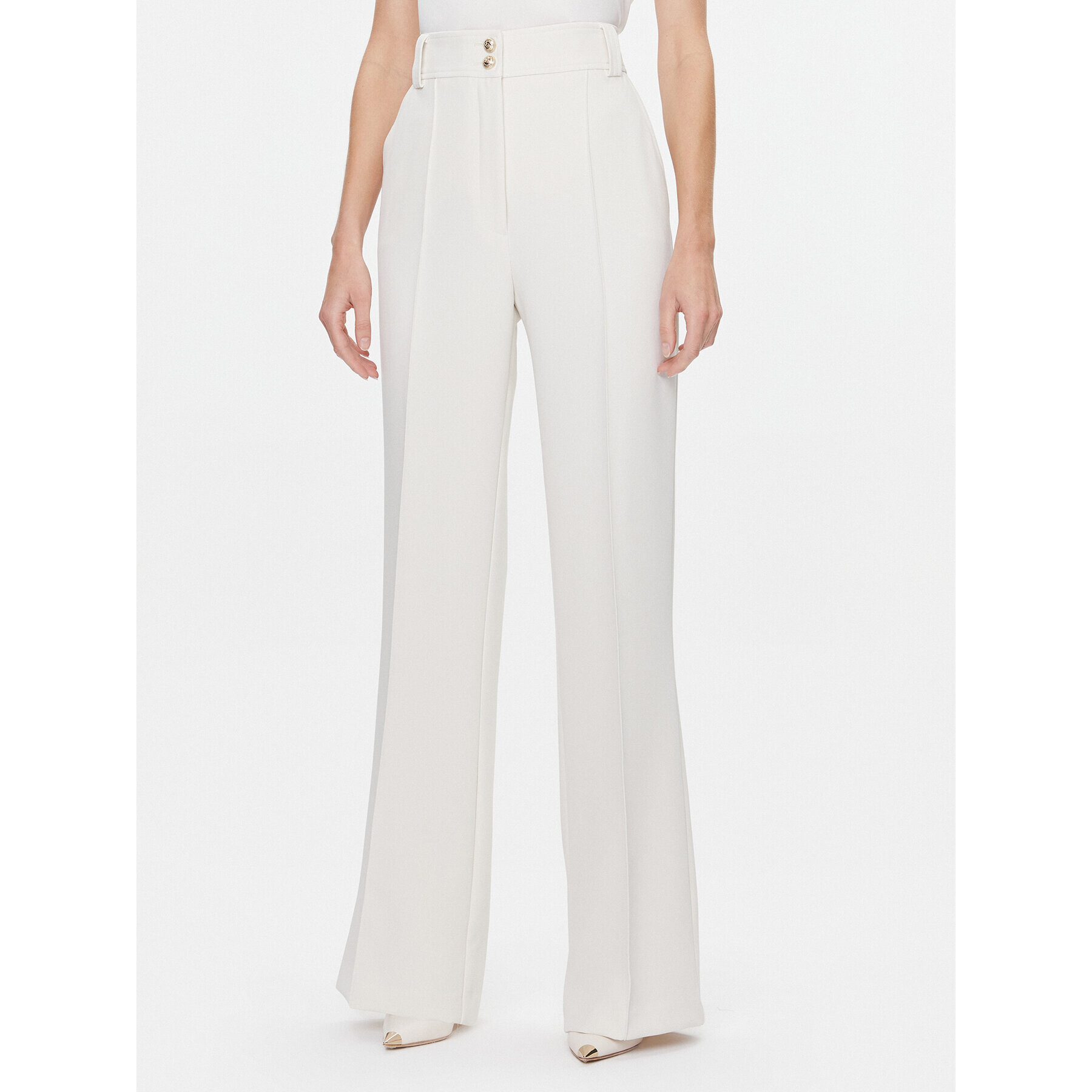 Babylon Текстилни панталони S00534 Екрю Regular Fit - Pepit.bg
