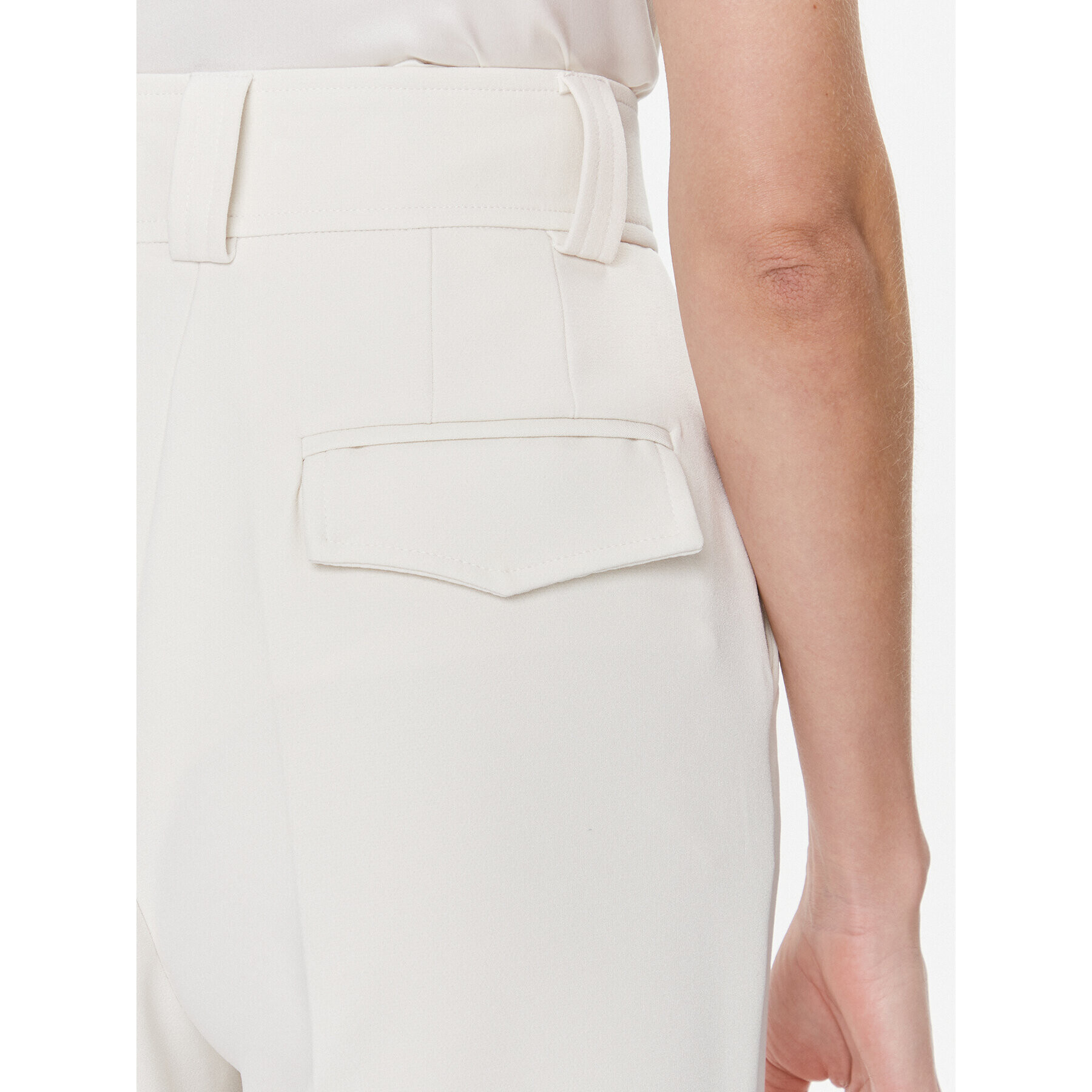 Babylon Текстилни панталони S00534 Екрю Regular Fit - Pepit.bg