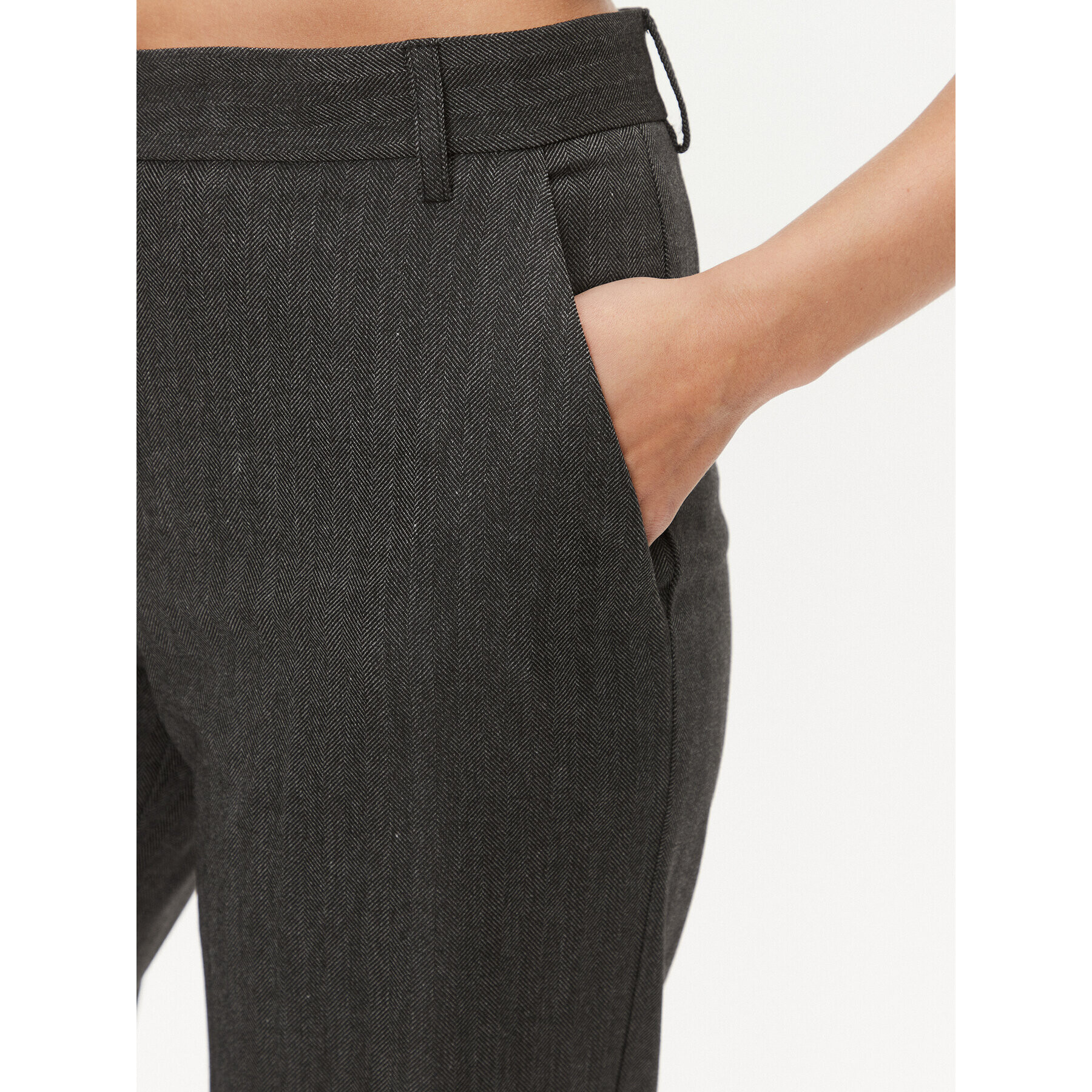 Babylon Текстилни панталони T_S00535 Сив Wide Leg - Pepit.bg