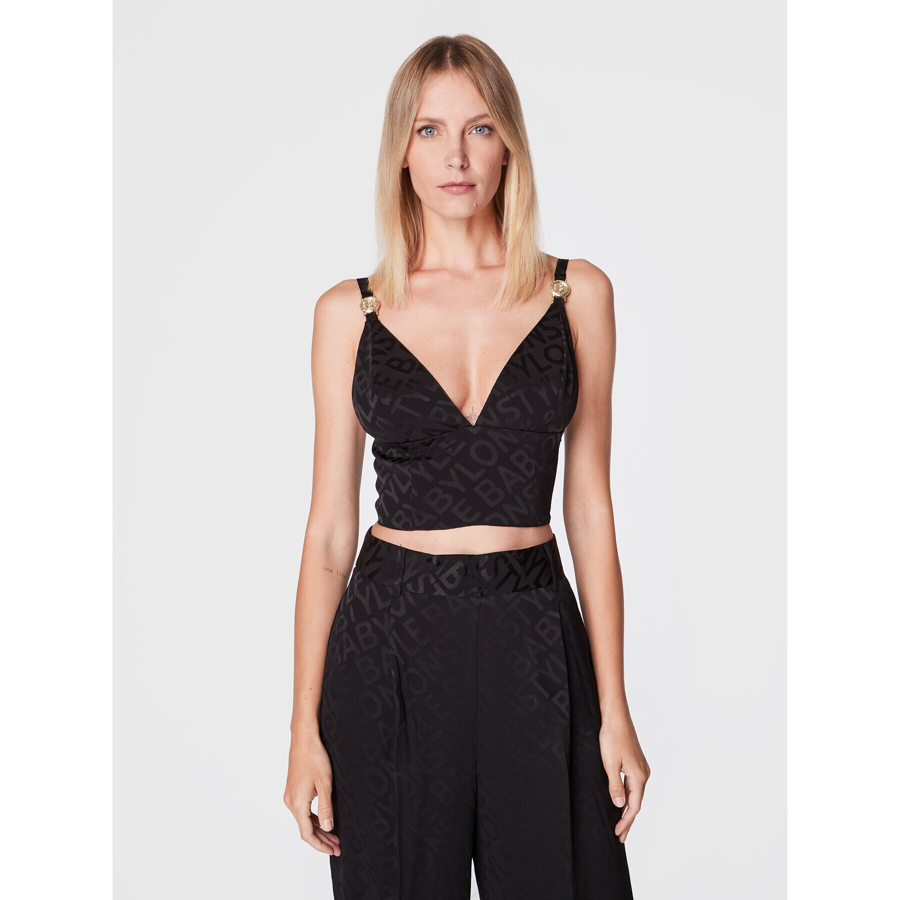 Babylon топ R_S00344 Черен Slim Fit - Pepit.bg