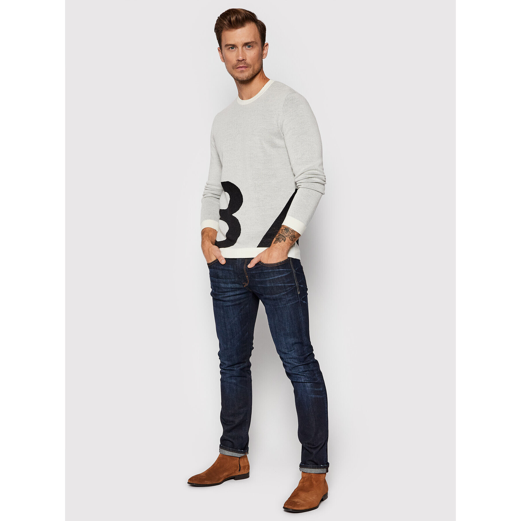 Baldessarini Дънки John B1 16511/000/1477 Тъмносин Slim Fit - Pepit.bg