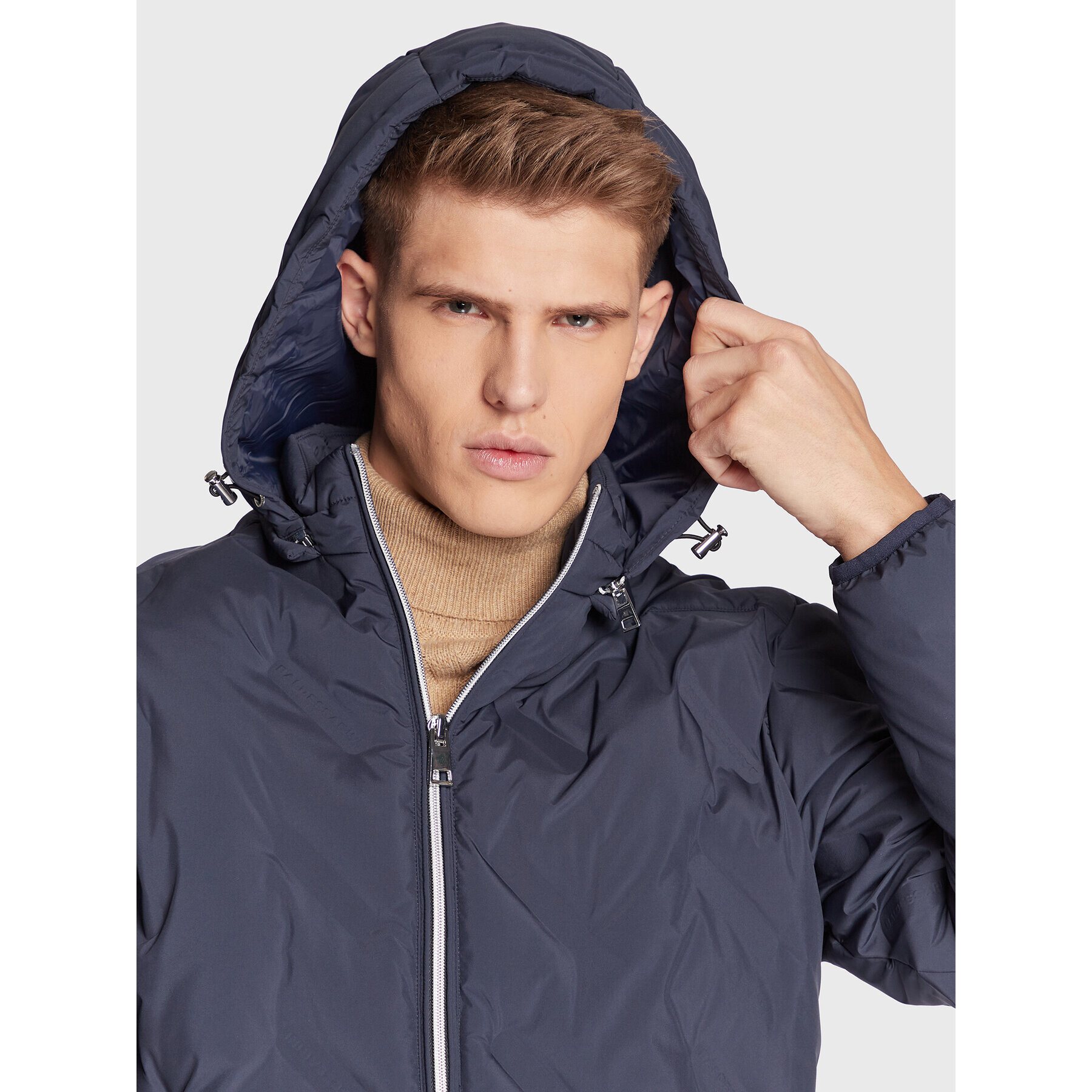 Baldessarini Пухено яке B2 50049/000/4042 Тъмносин Regular Fit - Pepit.bg