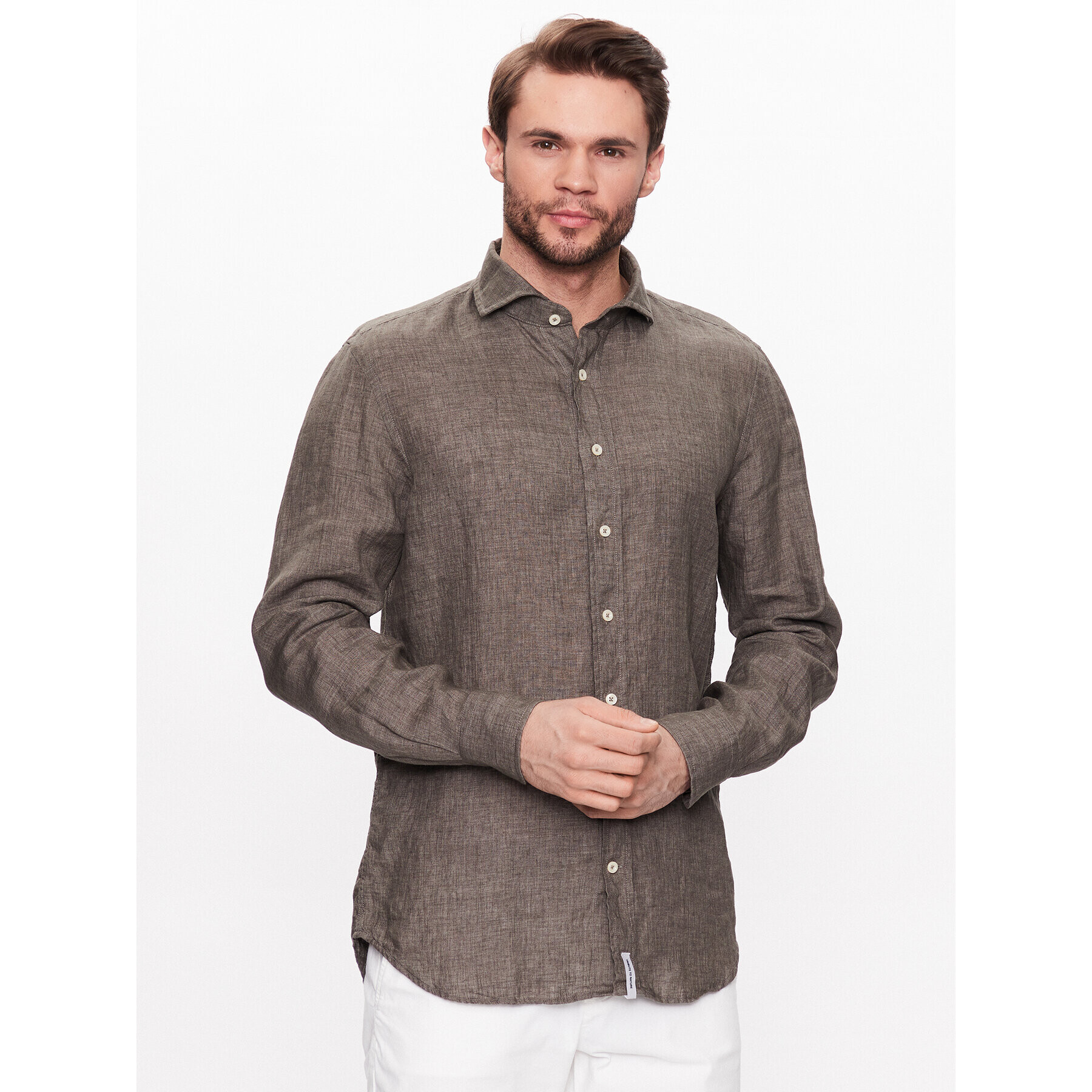 Baldessarini Риза B3 10012/000/3060 Сив Regular Fit - Pepit.bg