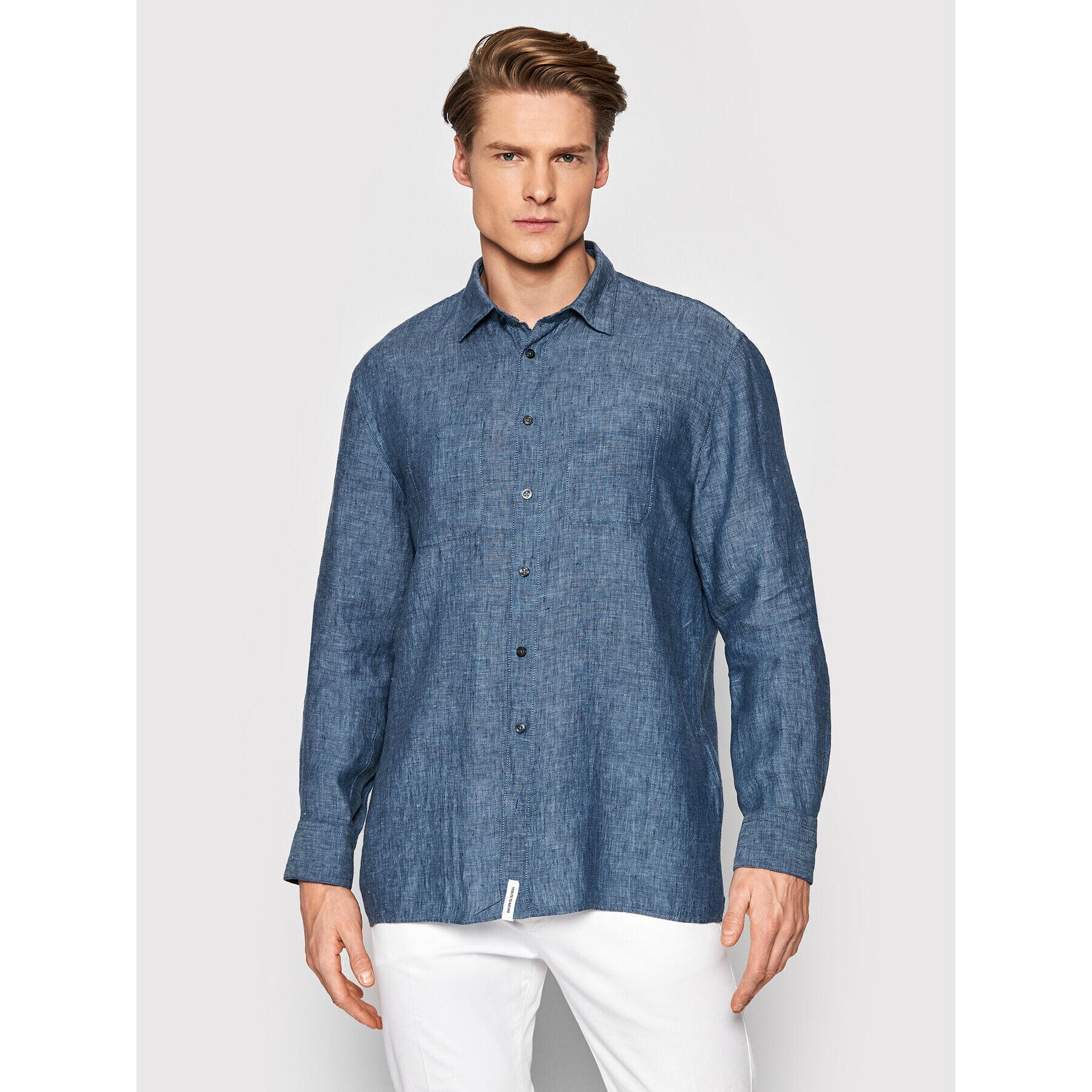 Baldessarini Риза B3 56001/000/3060 Син Regular Fit - Pepit.bg