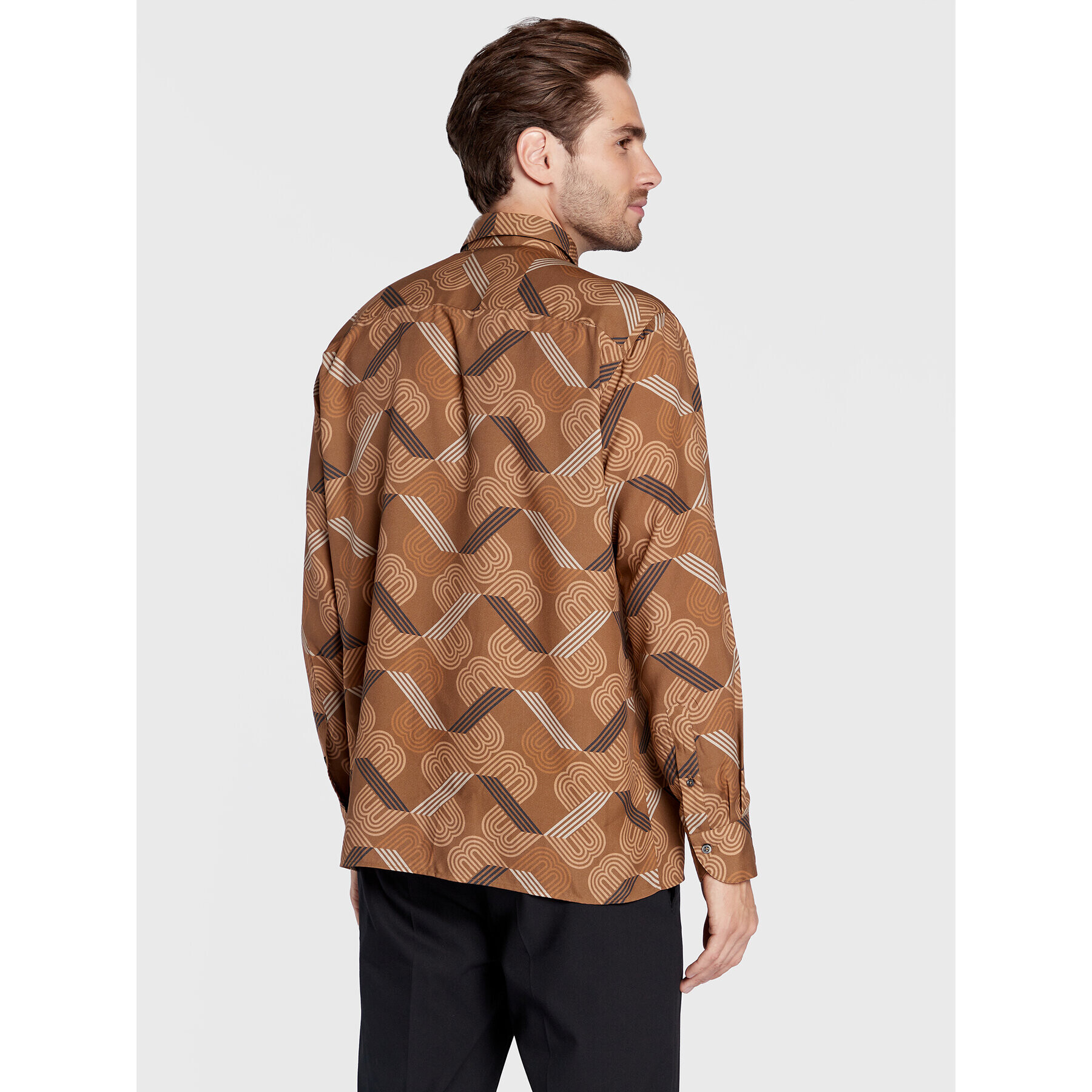 Baldessarini Риза B3 56011/000/3070 Кафяв Regular Fit - Pepit.bg