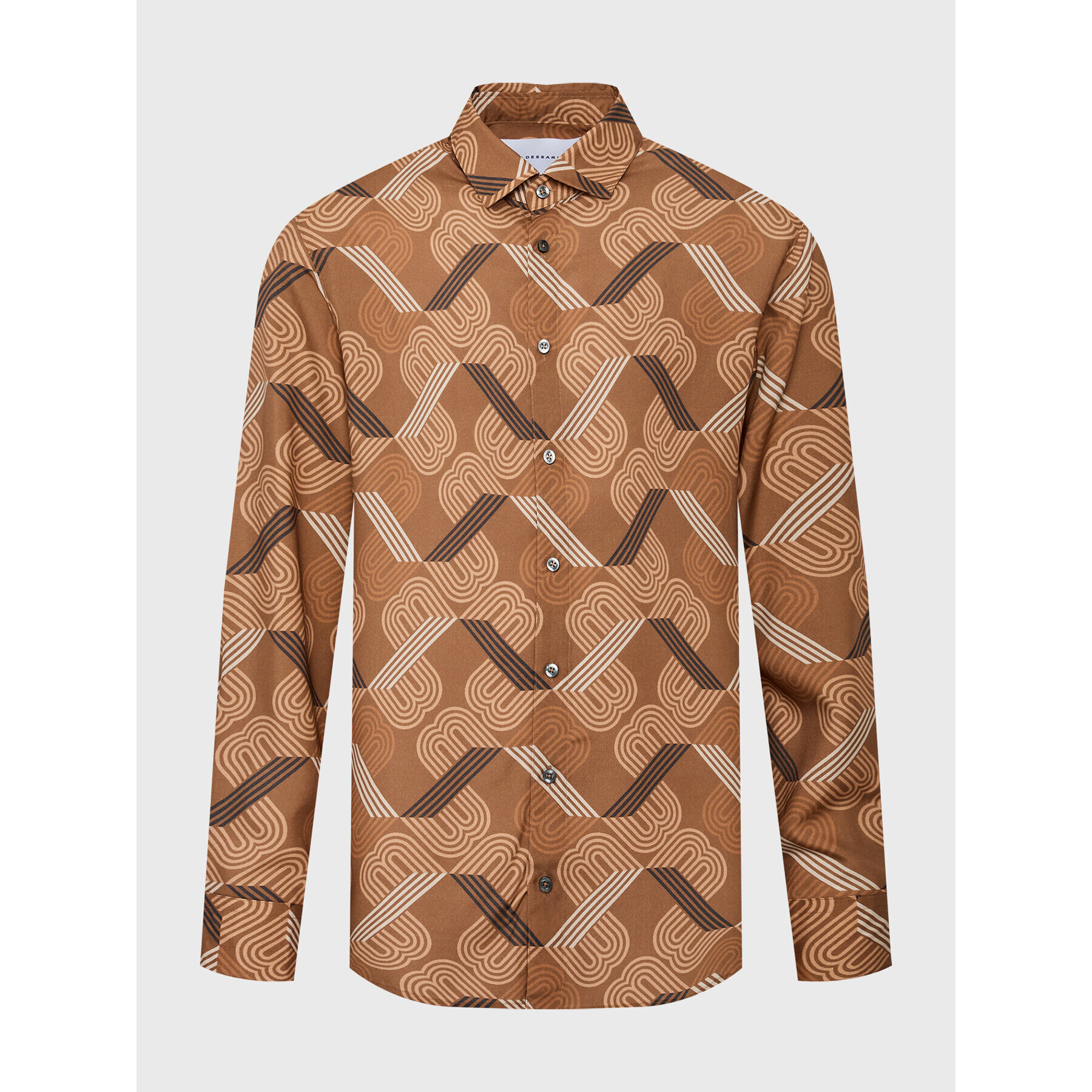 Baldessarini Риза B3 56011/000/3070 Кафяв Regular Fit - Pepit.bg