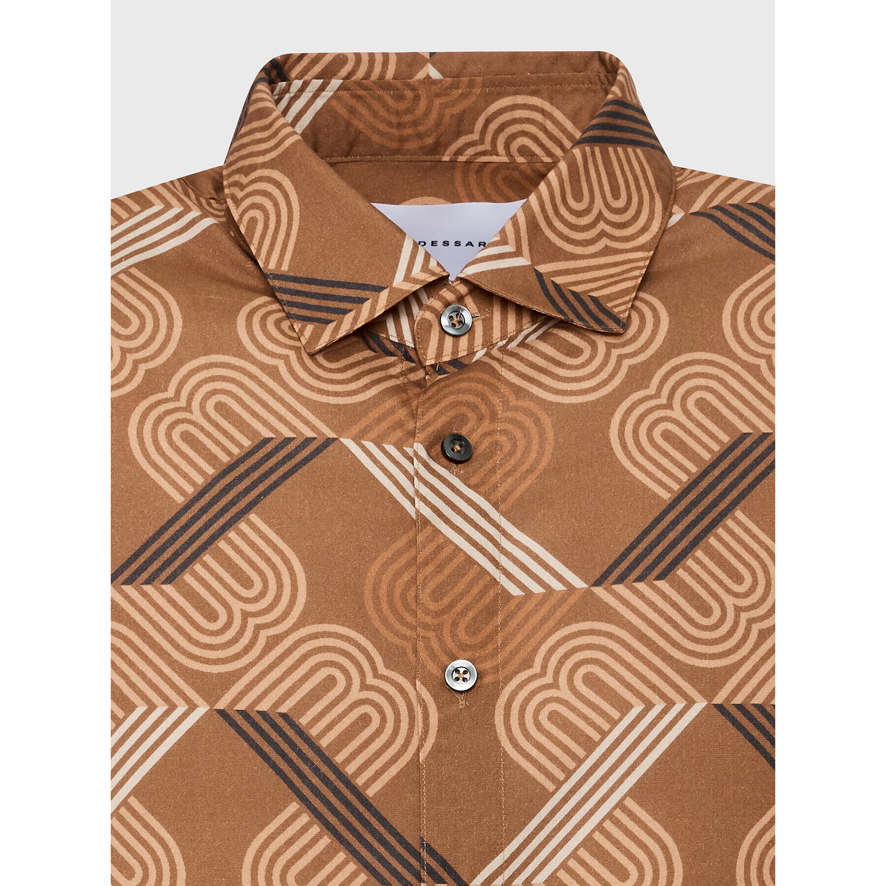 Baldessarini Риза B3 56011/000/3070 Кафяв Regular Fit - Pepit.bg