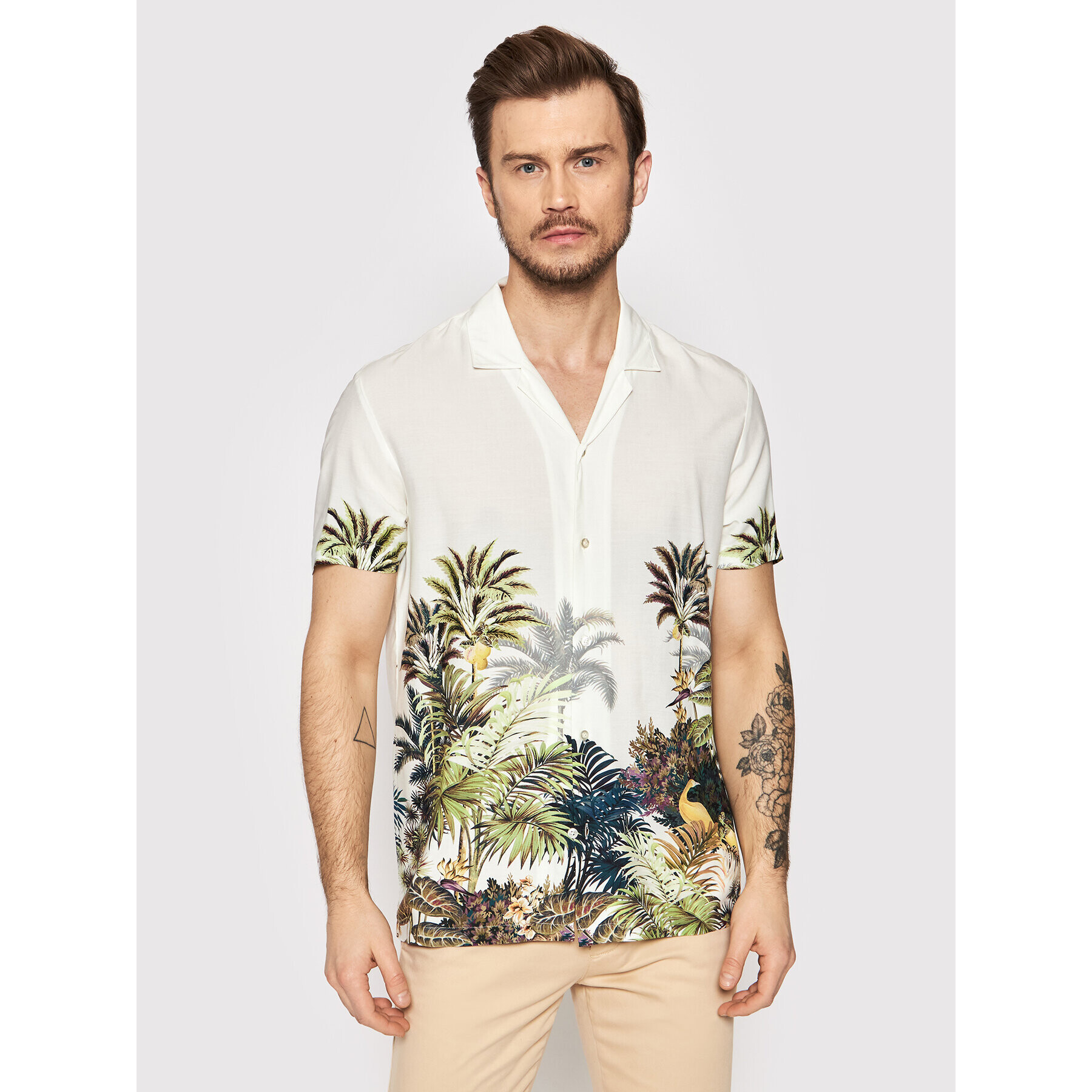 Baldessarini Риза B3 76001/000/3069 Бежов Regular Fit - Pepit.bg
