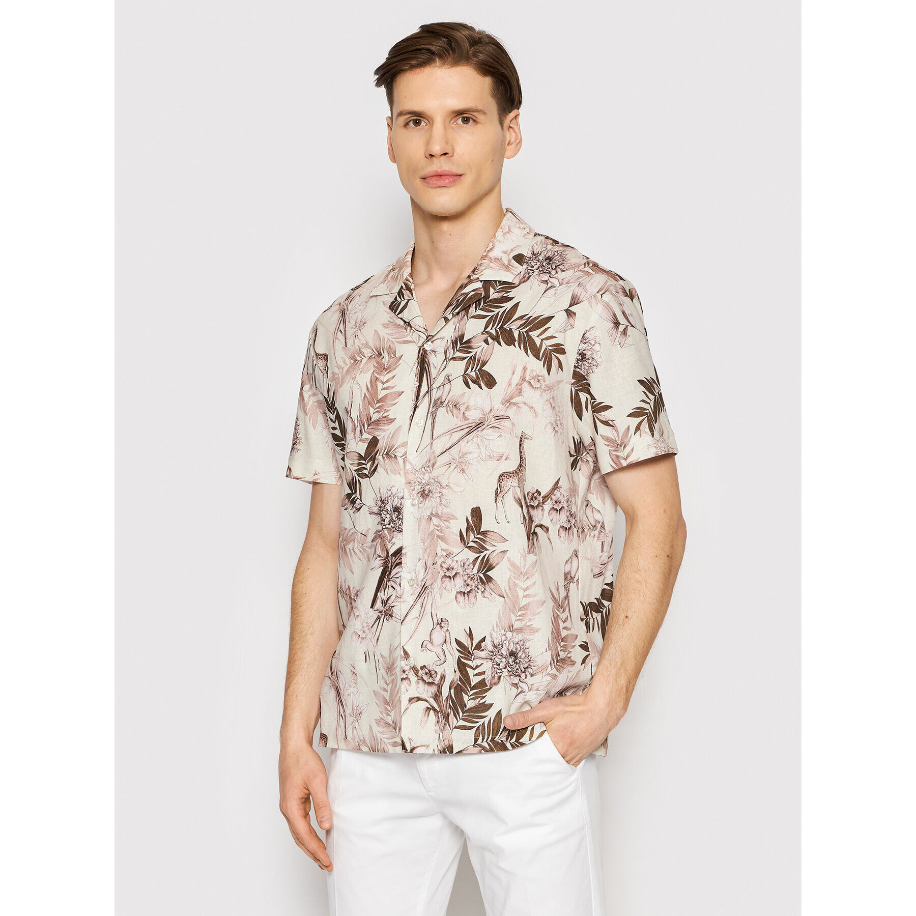 Baldessarini Риза B3 76001/000/3084 Бежов Regular Fit - Pepit.bg